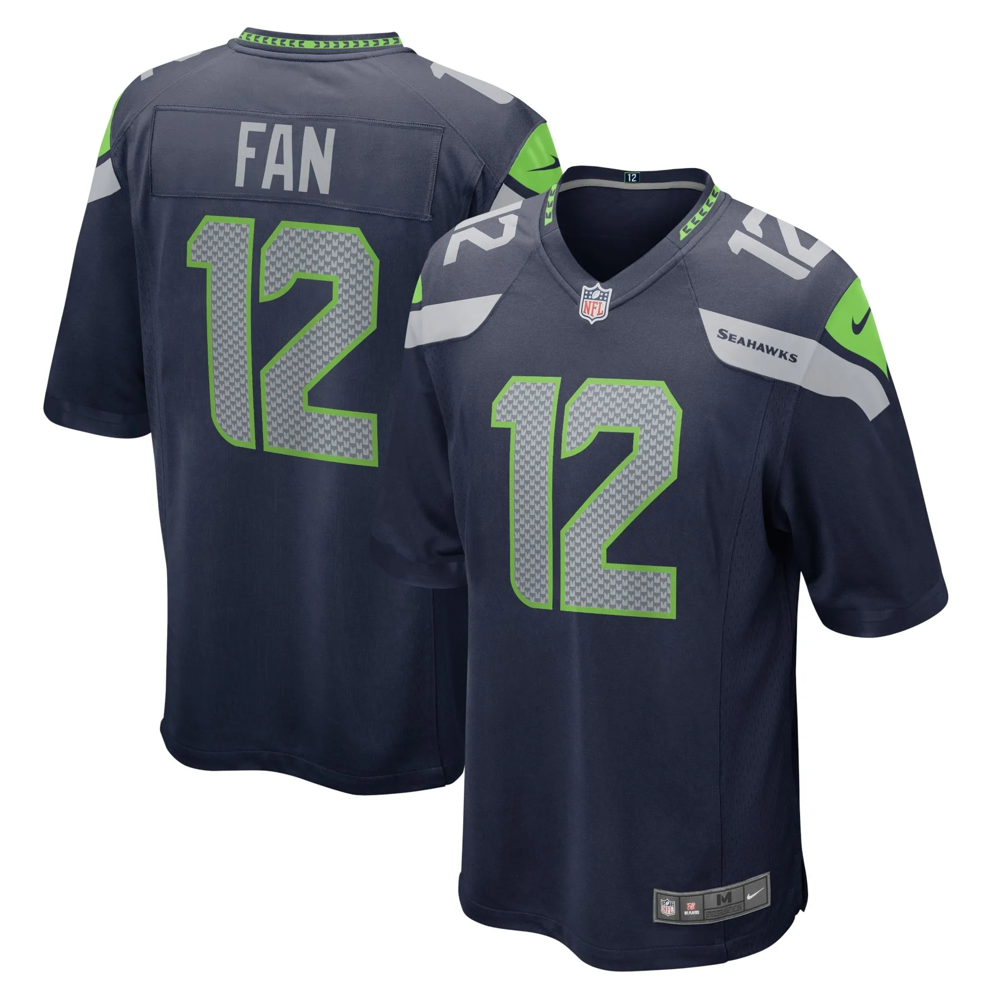 12s Seattle Seahawks  Game Team Jersey - College Navy