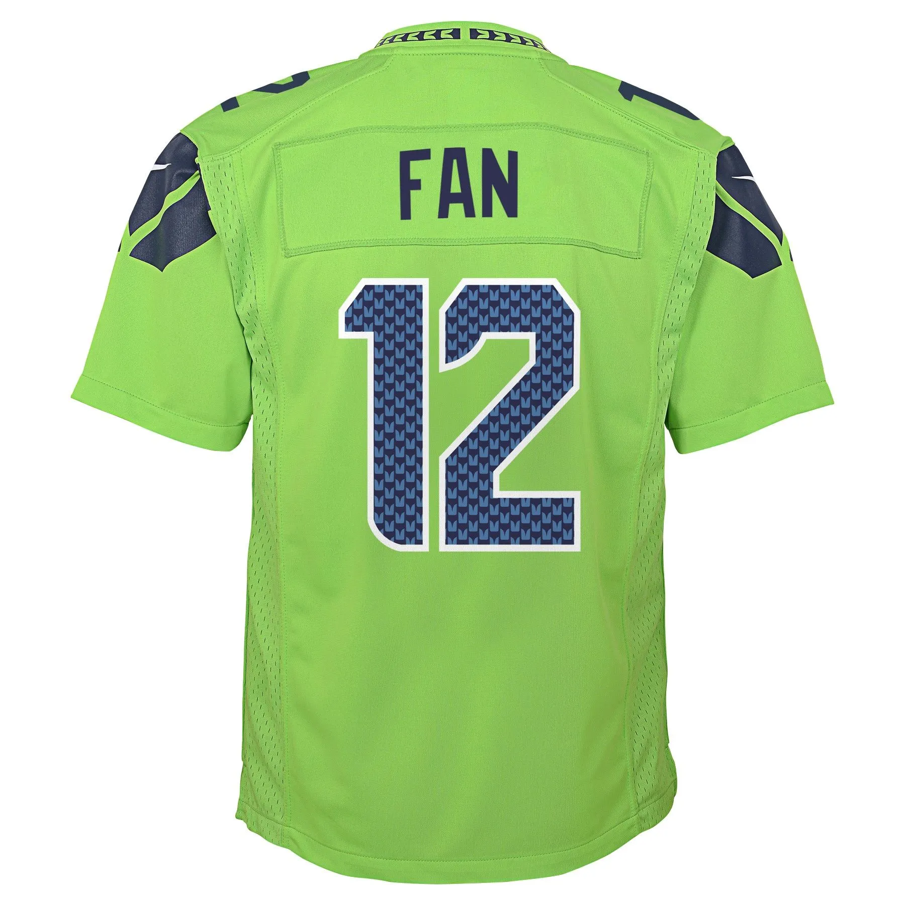 12s Seattle Seahawks  Youth Game Jersey - Neon Green