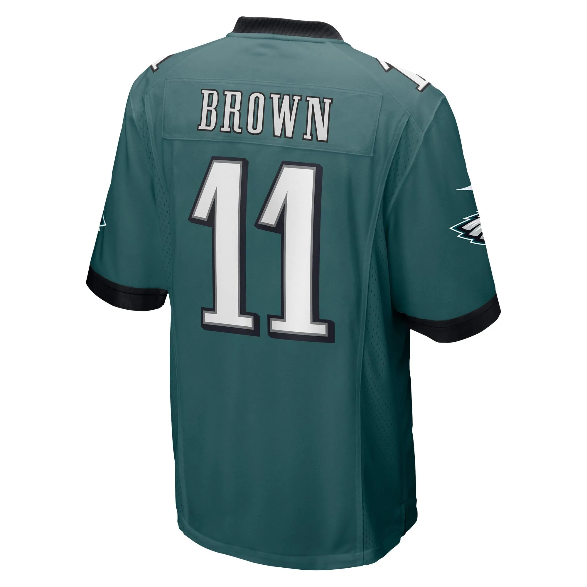 A.J. Brown Philadelphia Eagles  Player Game Jersey - Midnight Green