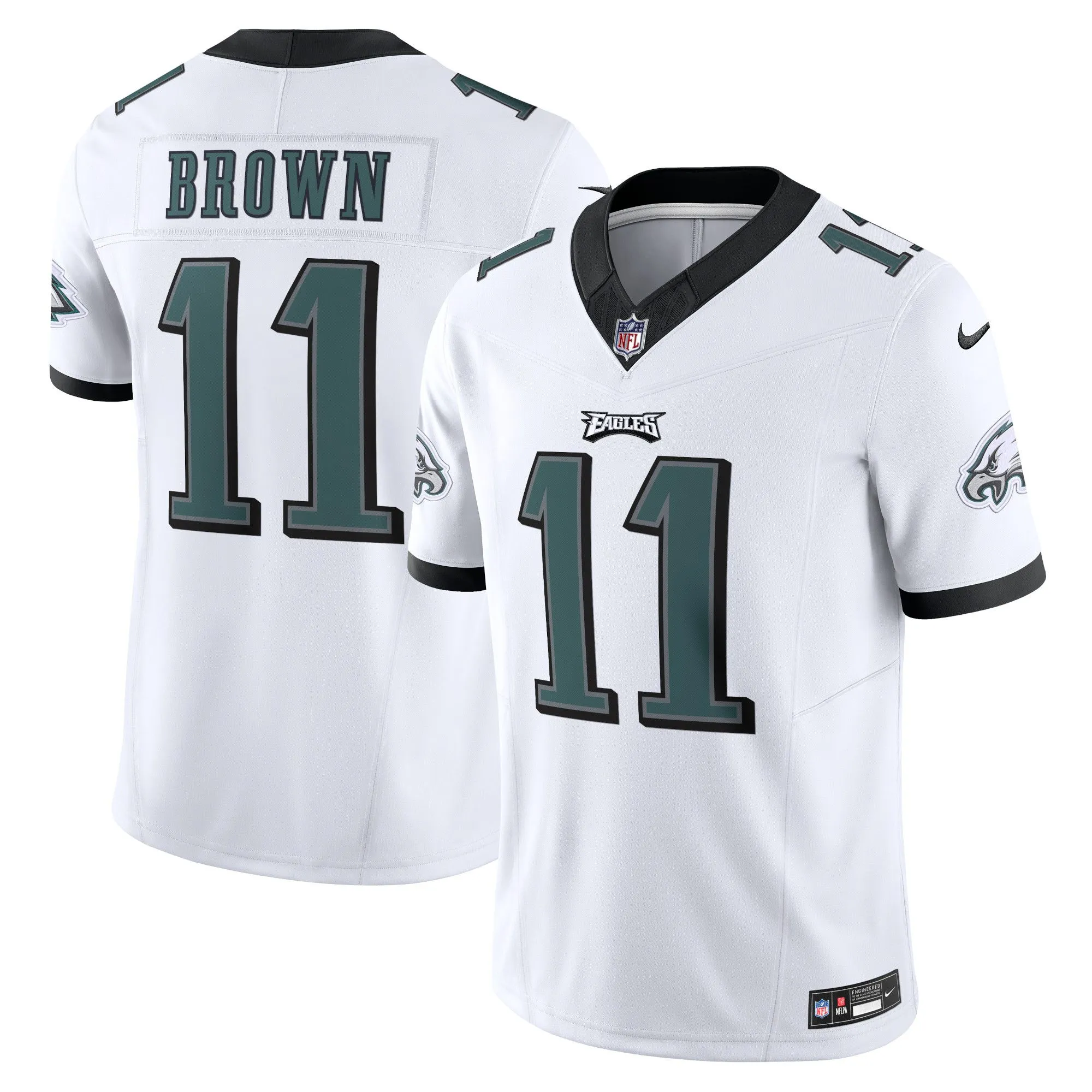 A.J. Brown Philadelphia Eagles  Vapor F.U.S.E. Limited Jersey - White