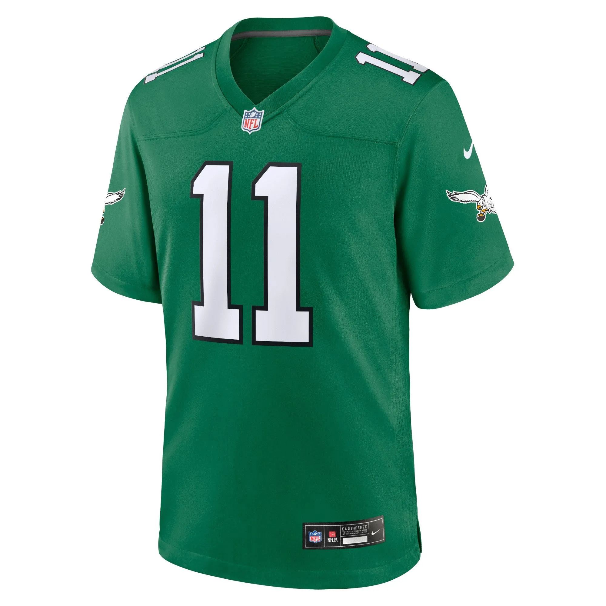 A.J. Brown Philadelphia Eagles  Youth Game Jersey - Kelly Green