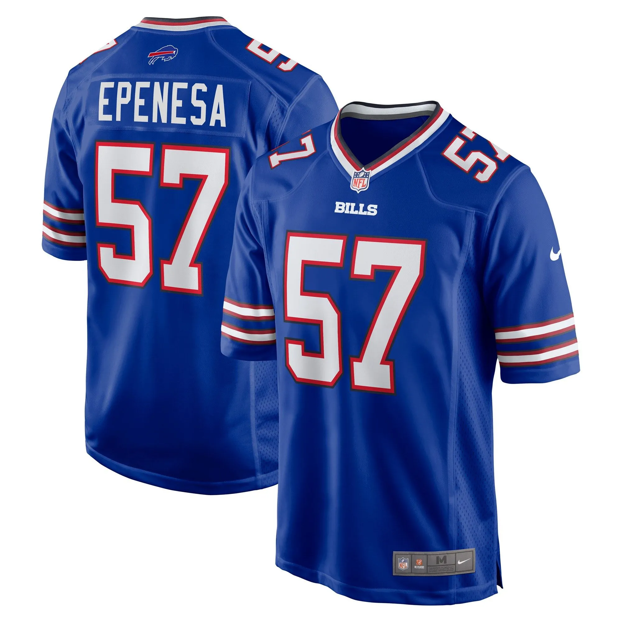 A.J. Epenesa Buffalo Bills  Game Player Jersey - Royal