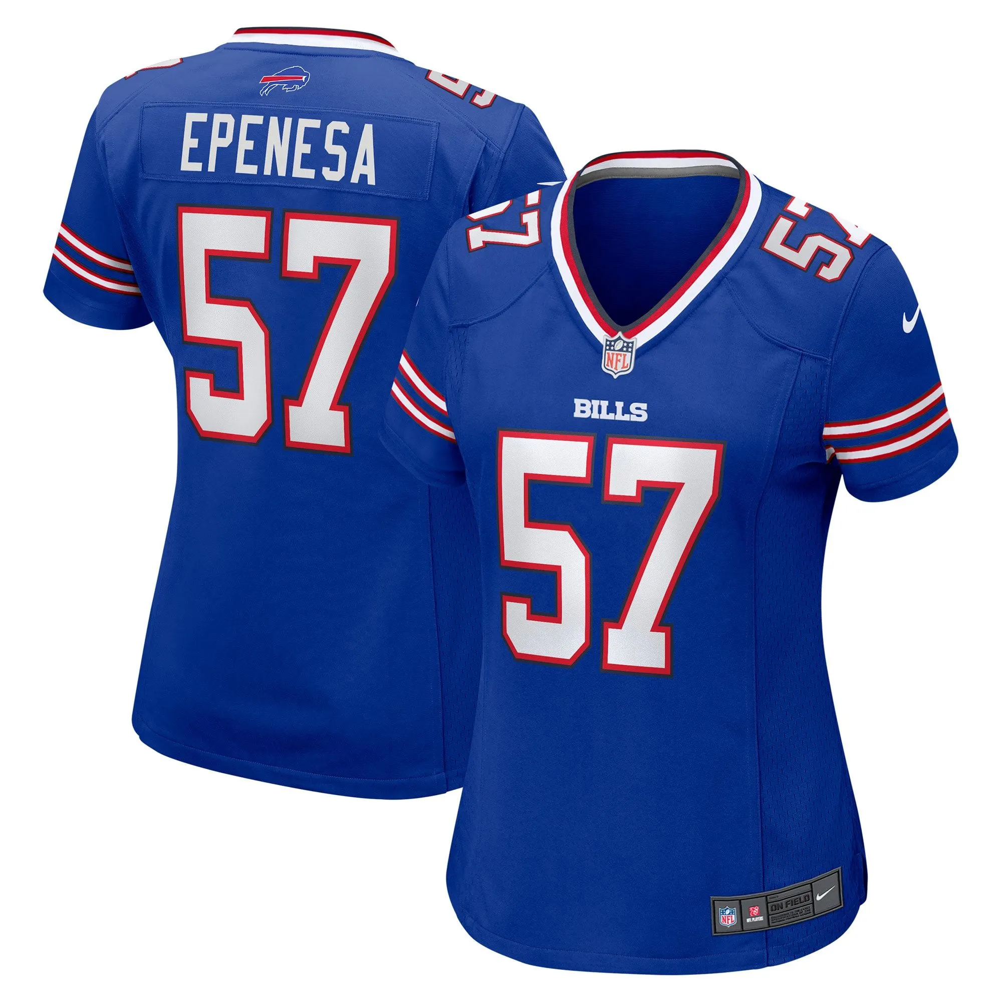 A.J. Epenesa Buffalo Bills  Women's Game Jersey - Royal