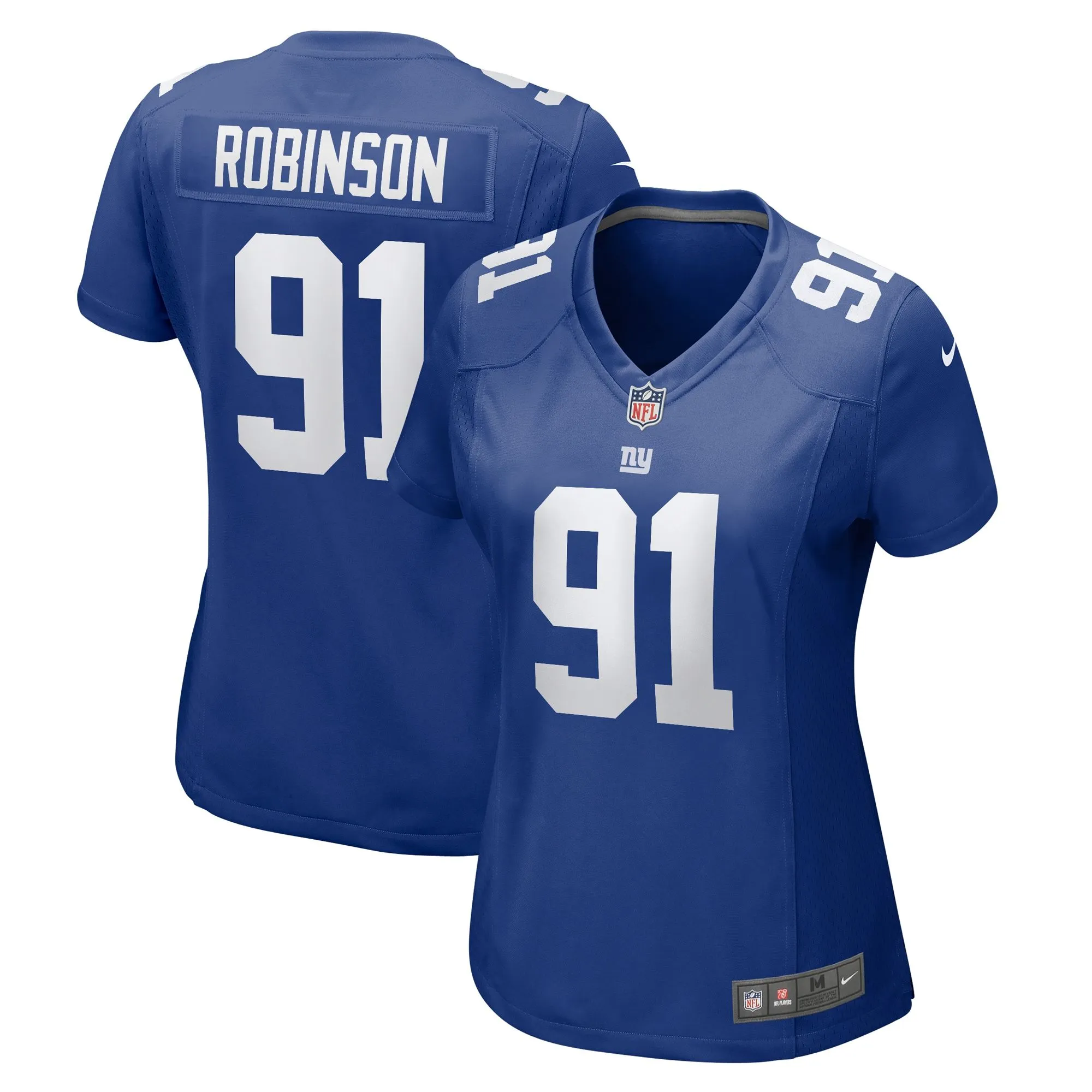 A'Shawn Robinson New York Giants  Women's Team Game Jersey - Royal