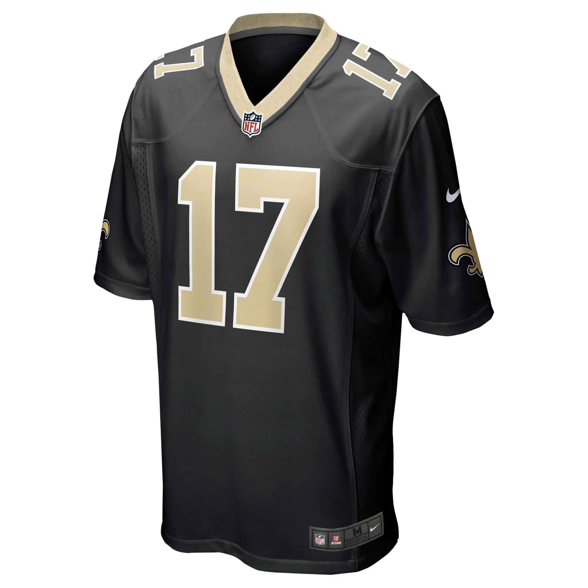 A.T. Perry New Orleans Saints  Team Game Jersey -  Black