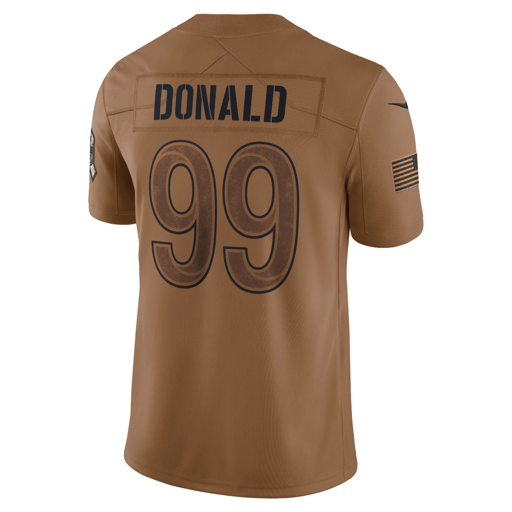 Aaron Donald Los Angeles Rams  2023 Salute To Service Limited Jersey - Brown