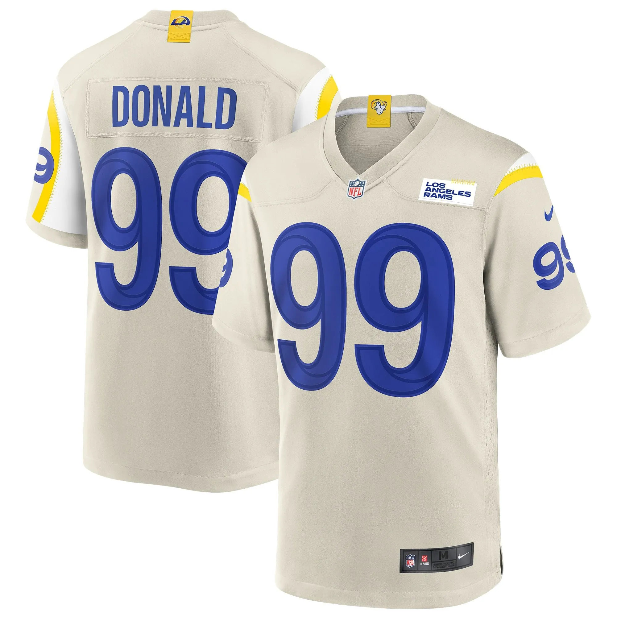 Aaron Donald Los Angeles Rams  Game Jersey - Bone