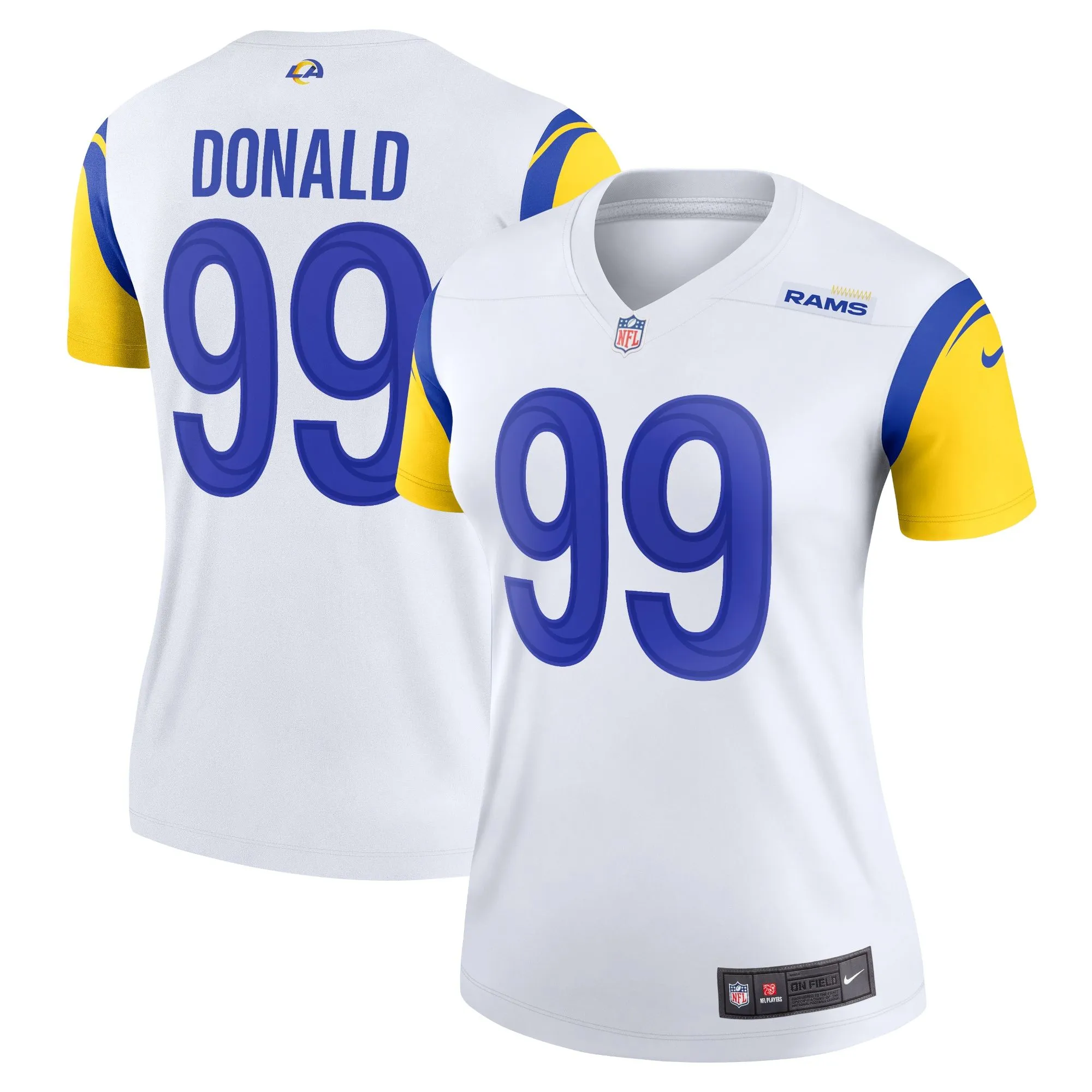 Aaron Donald Los Angeles Rams  Women's Legend Jersey - White