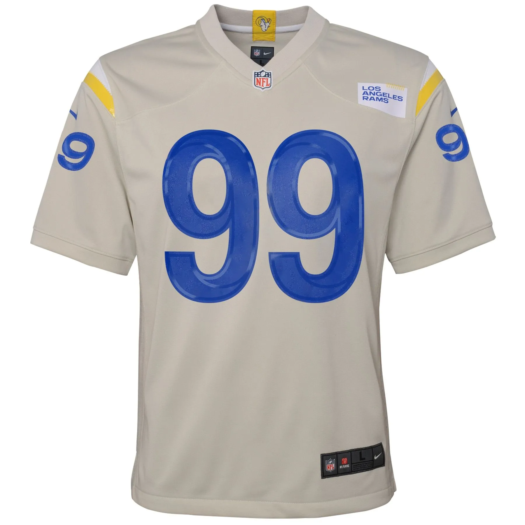 Aaron Donald Los Angeles Rams  Youth Game Jersey - Cream