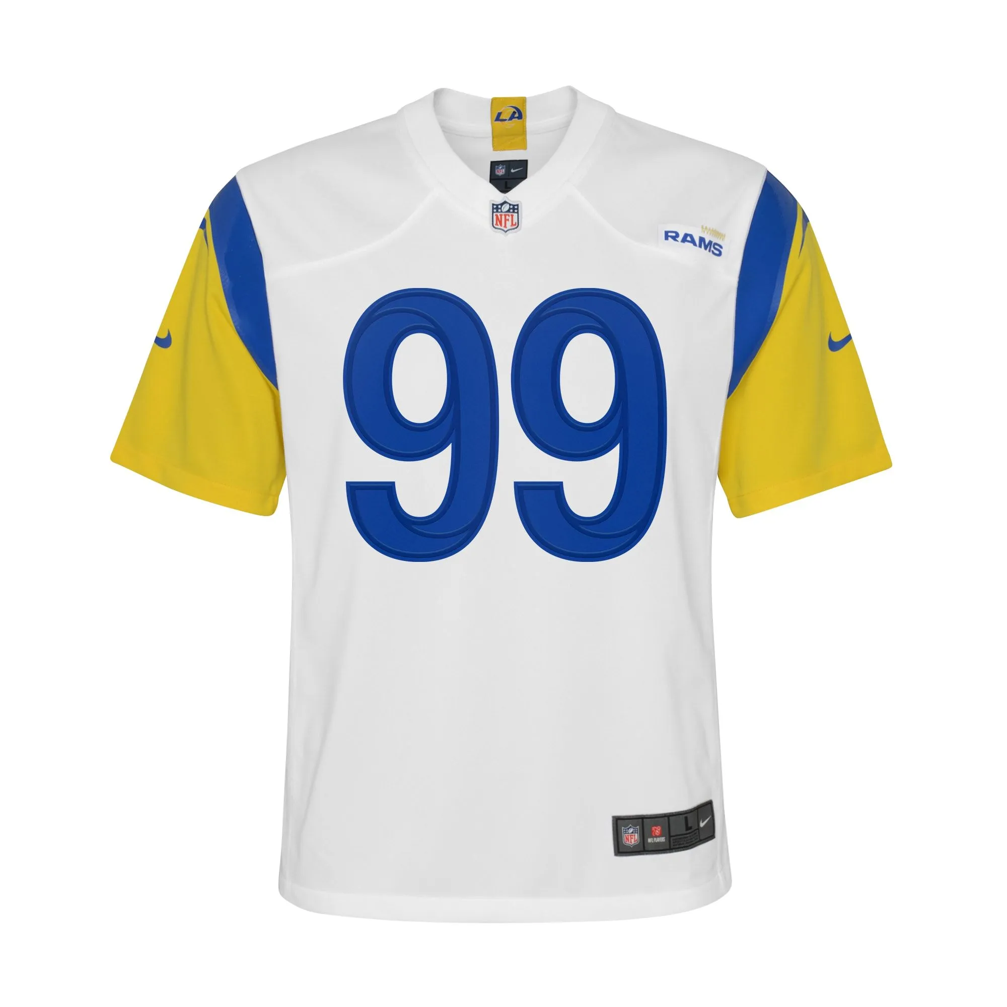 Aaron Donald Los Angeles Rams  Youth Game Jersey - White