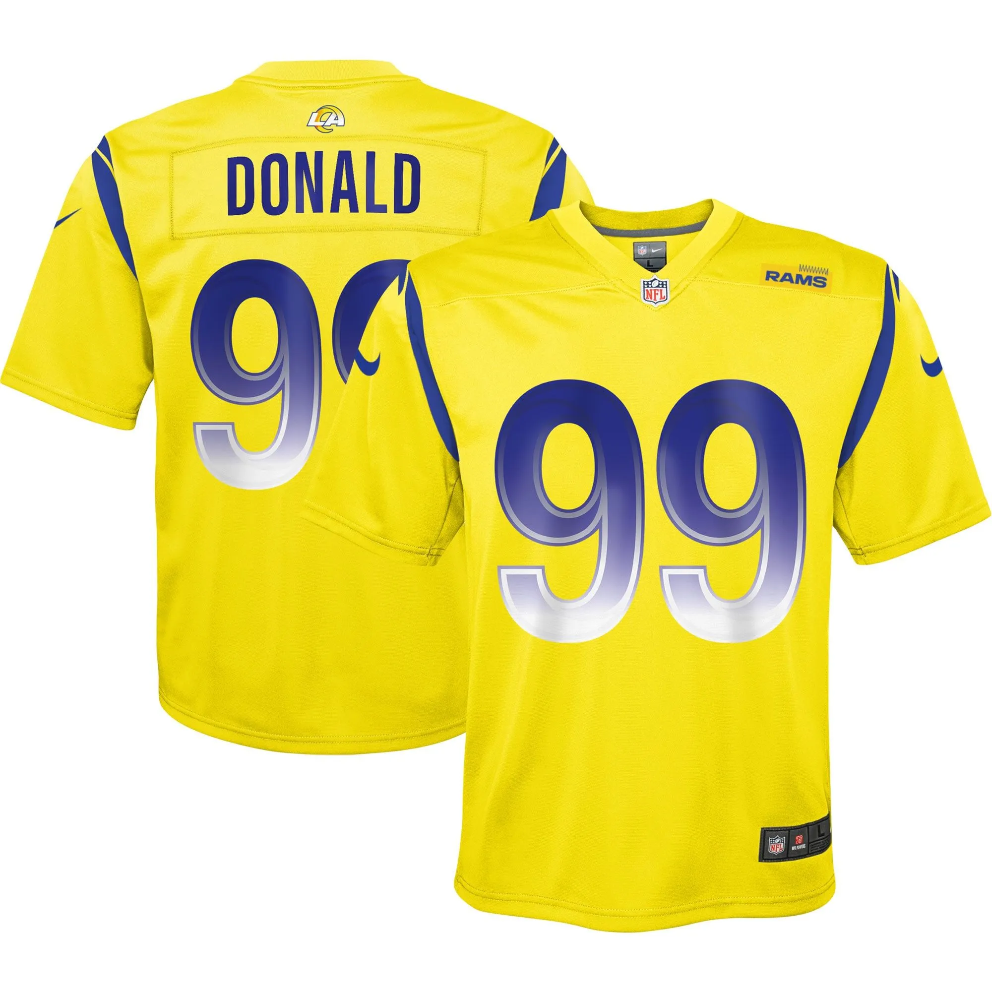 Aaron Donald Los Angeles Rams  Youth Inverted Game Jersey - Gold