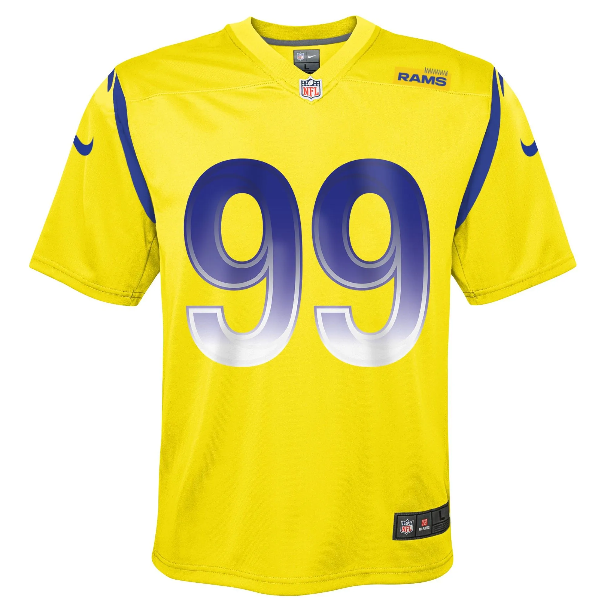 Aaron Donald Los Angeles Rams  Youth Inverted Game Jersey - Gold