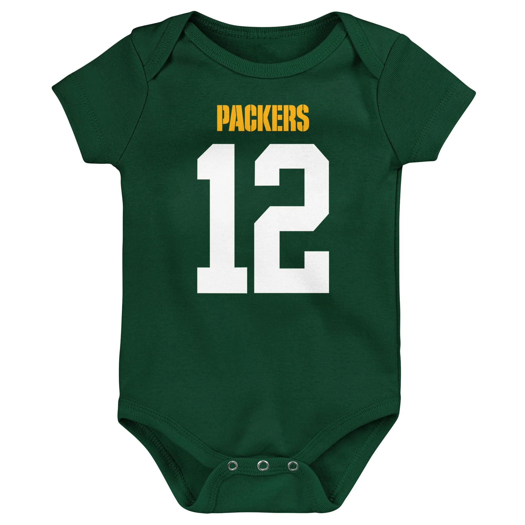 Aaron Rodgers Green Bay Packers Newborn & Infant Team Player Bodysuit - Green