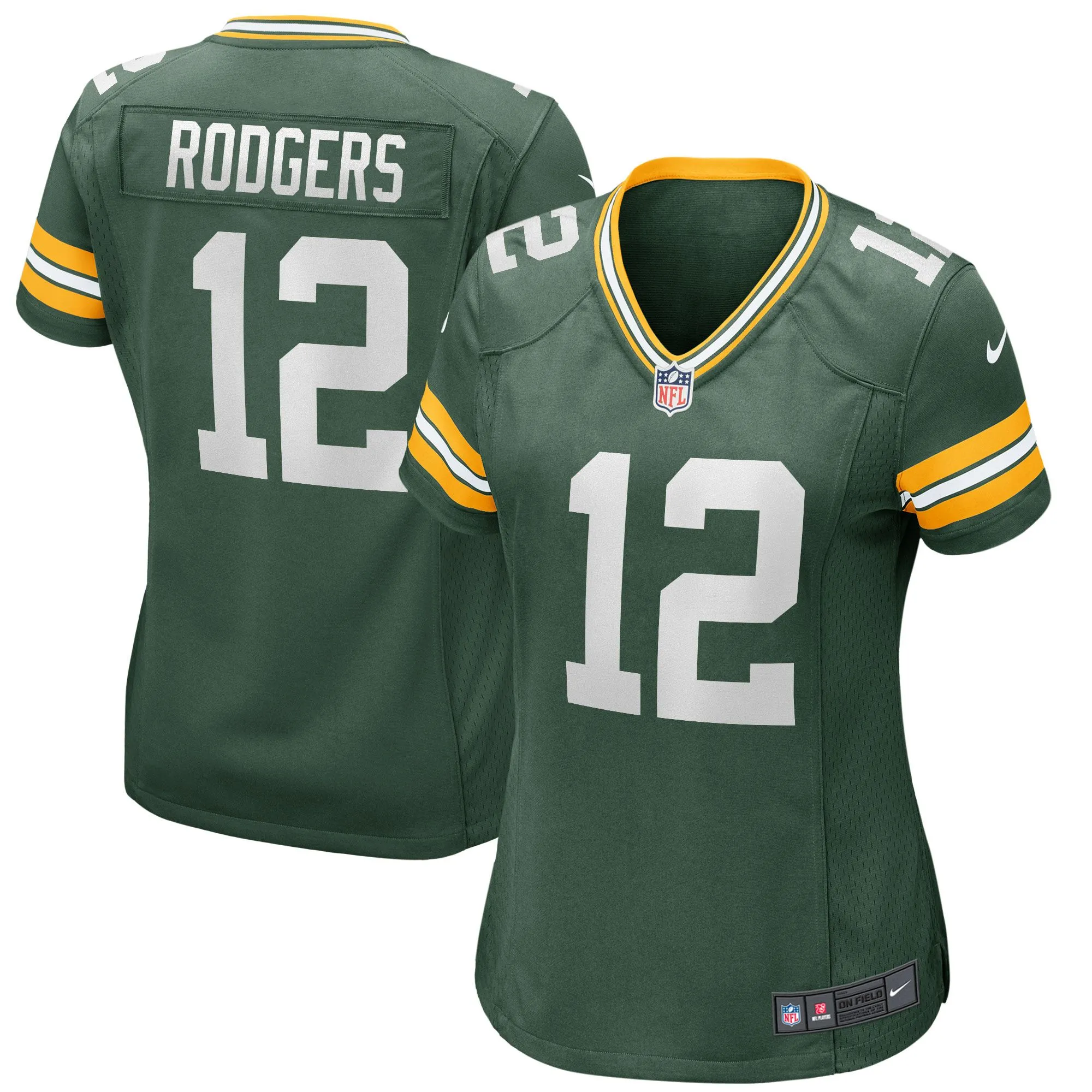 Aaron Rodgers Green Bay Packers  Women's Player Jersey - Green