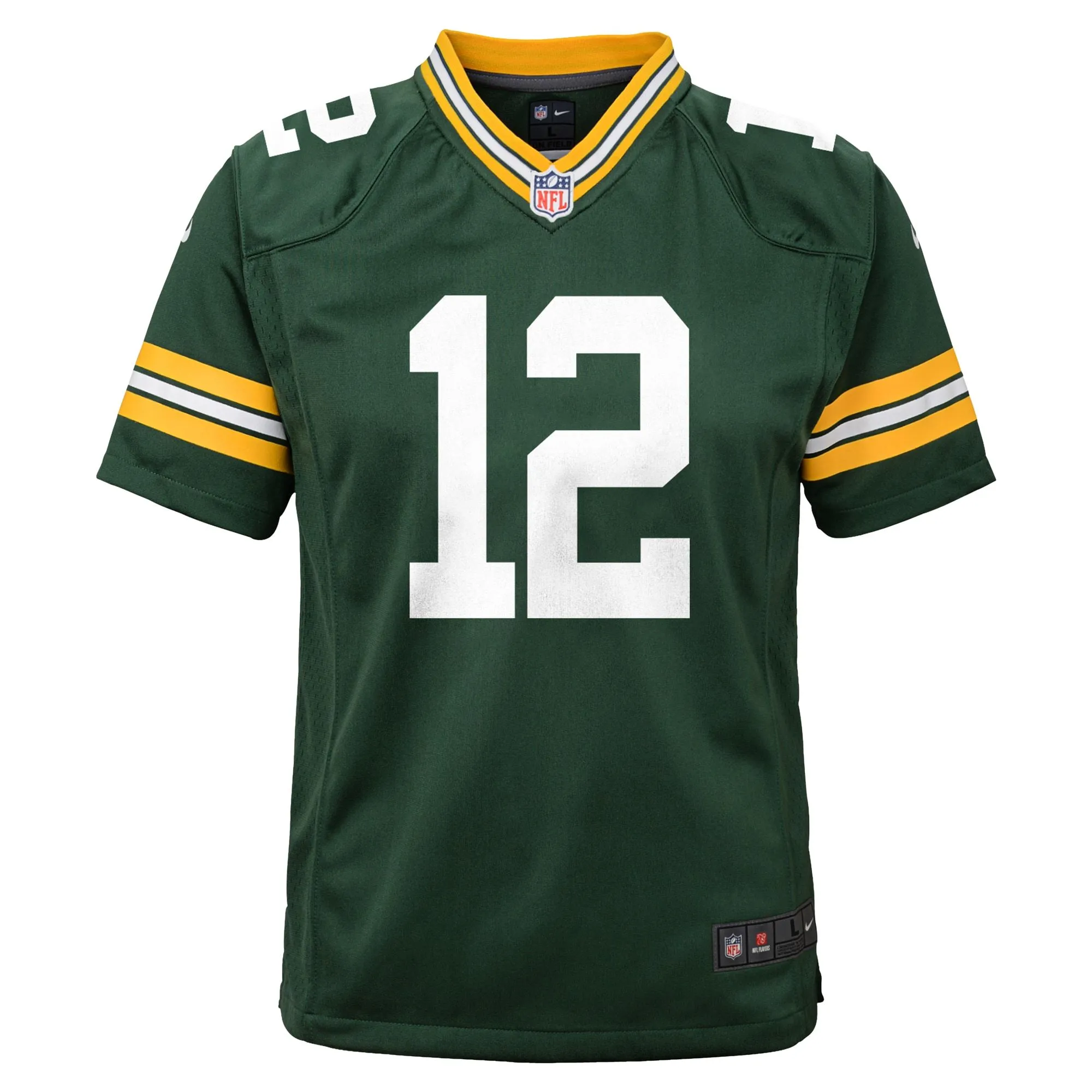 Aaron Rodgers Green Bay Packers  Youth Game Jersey - Green