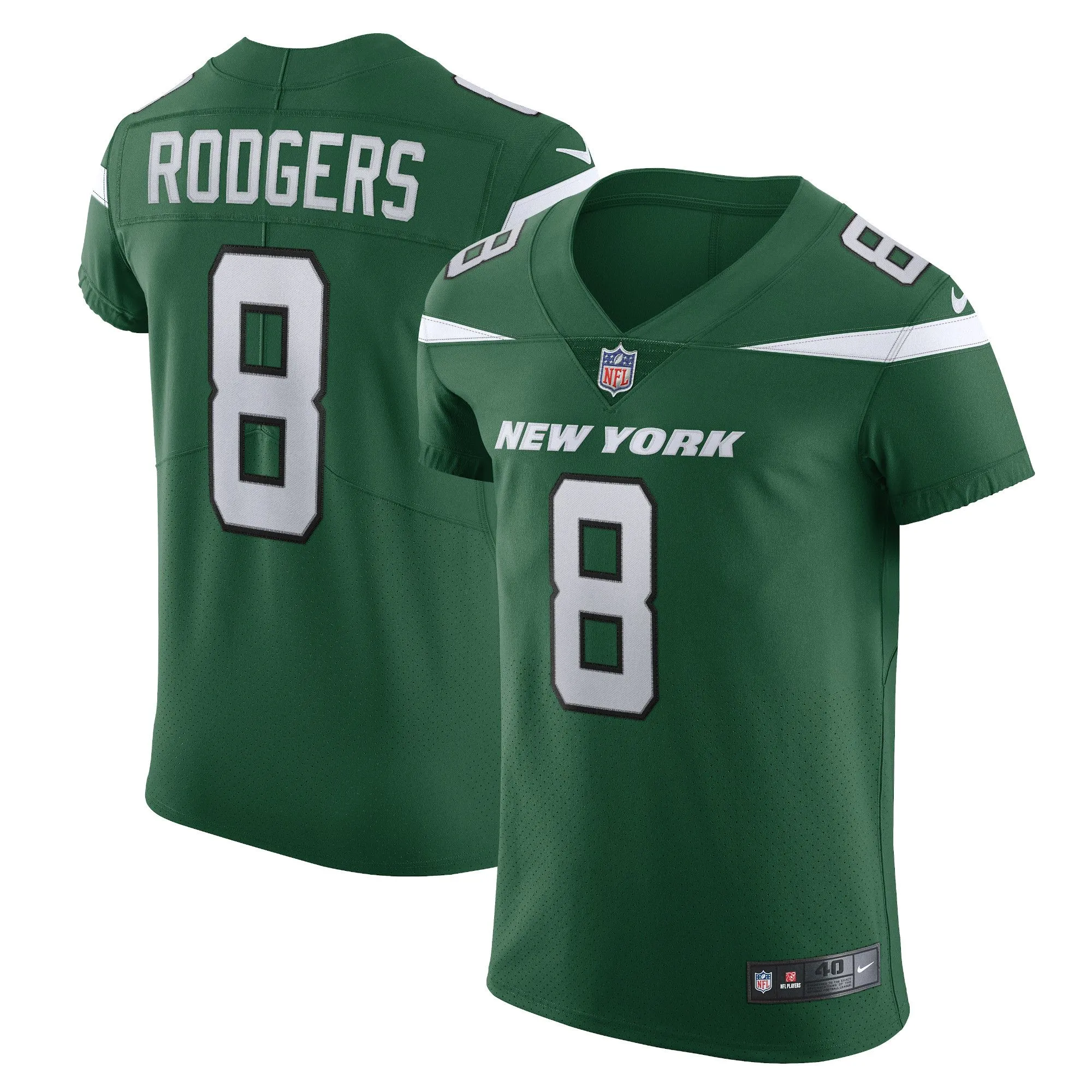 Aaron Rodgers New York Jets  Alternate Vapor F.U.S.E. Elite Jersey - Gotham Green