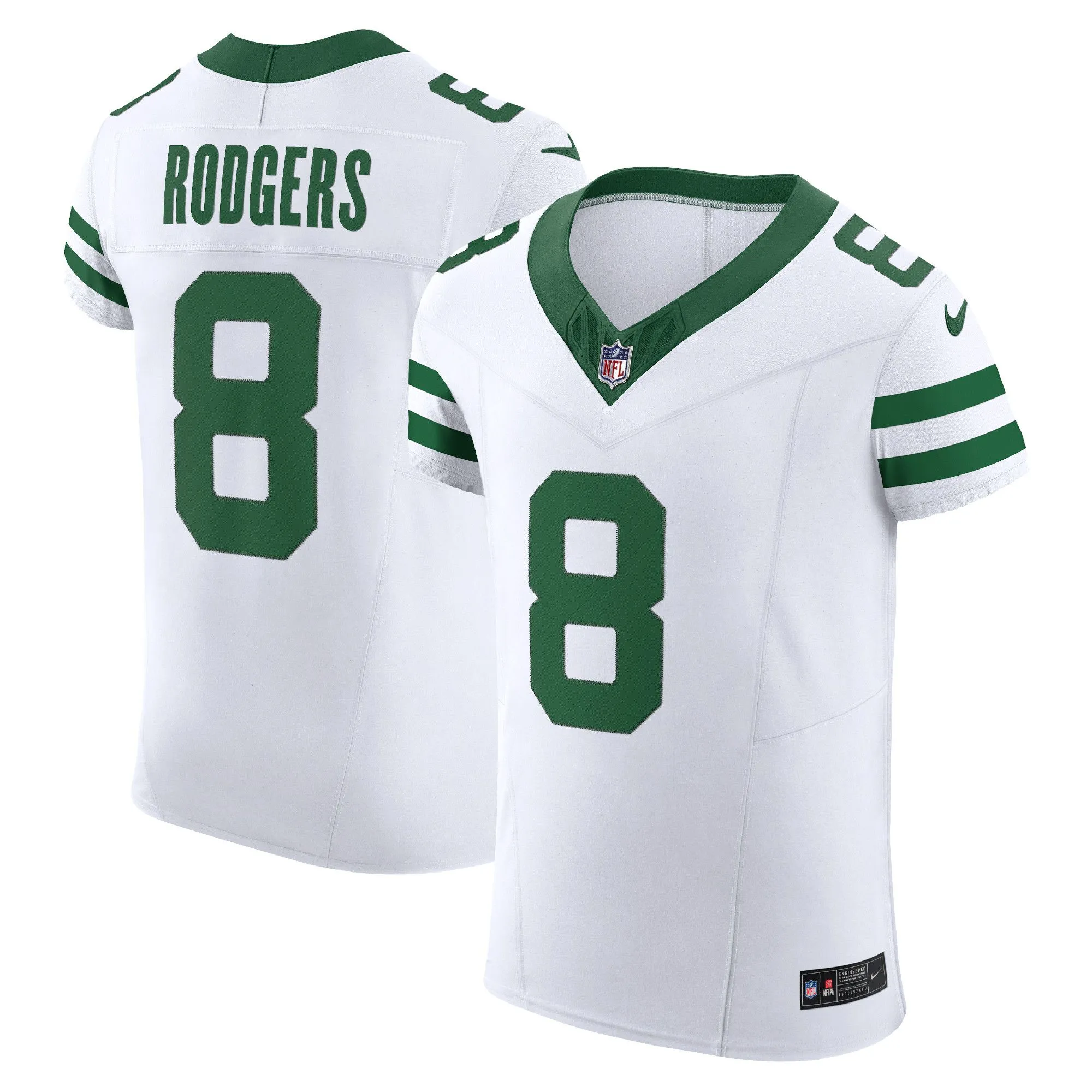 Aaron Rodgers New York Jets  Alternate Vapor F.U.S.E. Elite Jersey - White