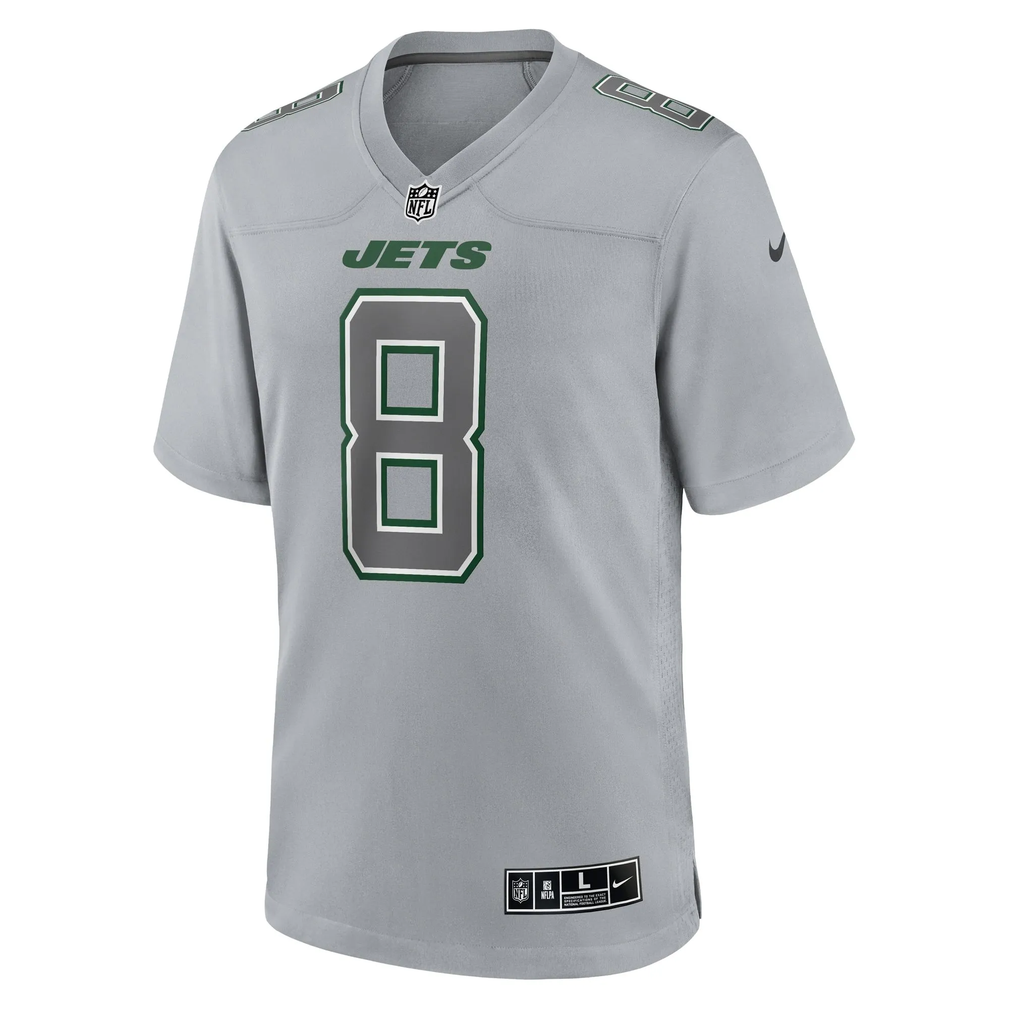 Aaron Rodgers New York Jets  Atmosphere Fashion Game Jersey - Heather Gray