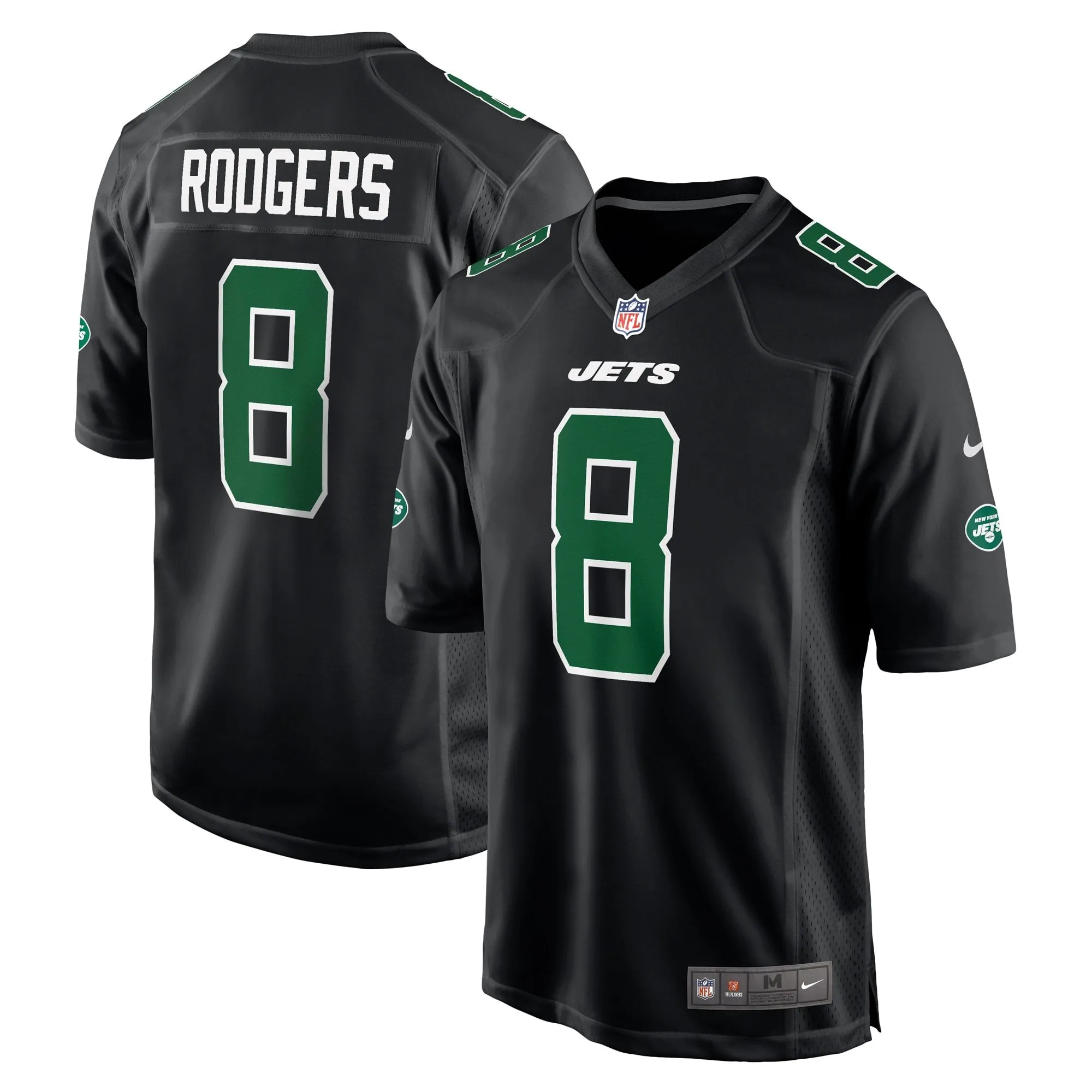 Aaron Rodgers New York Jets  Fashion Game Jersey - Black