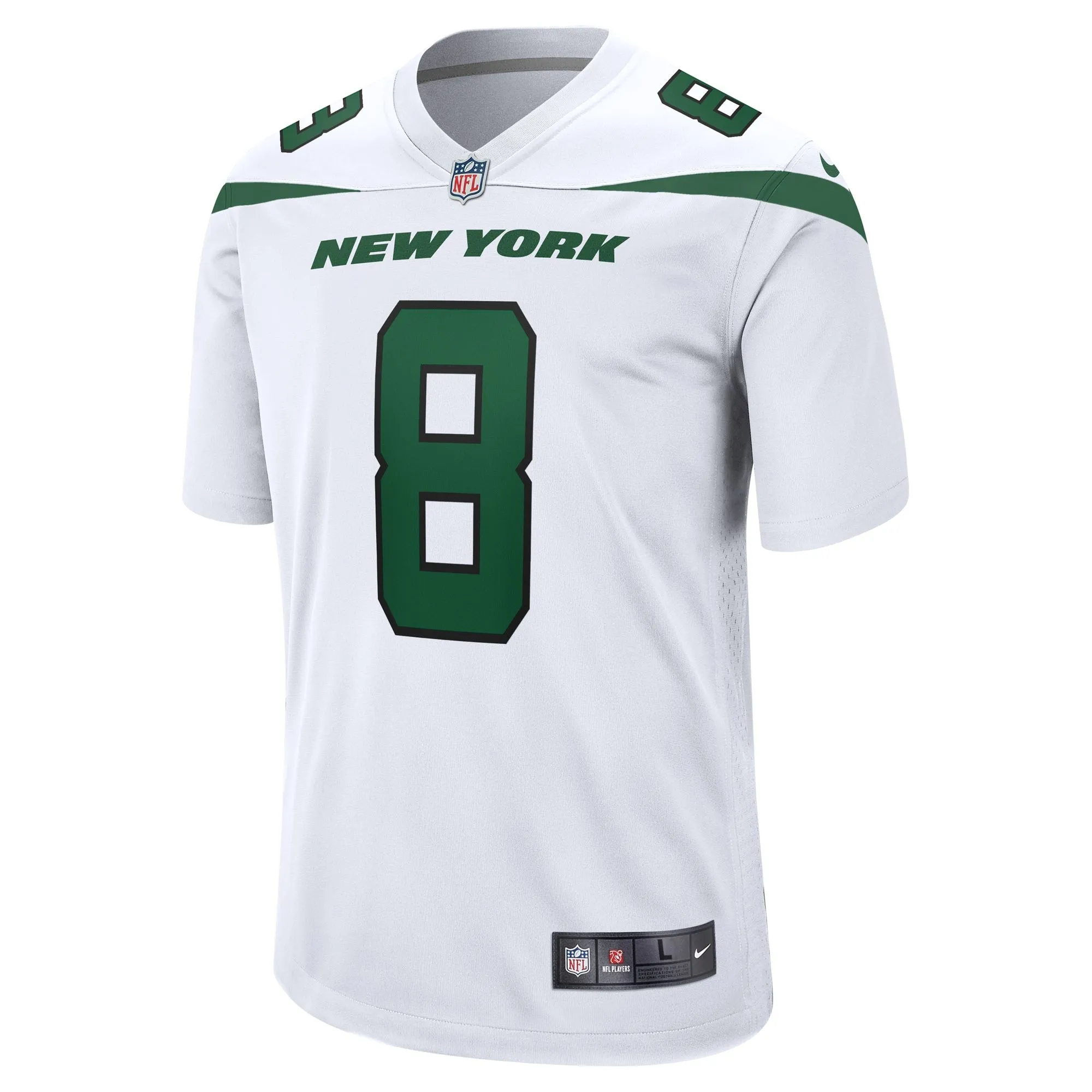 Aaron Rodgers New York Jets  Game Jersey - White