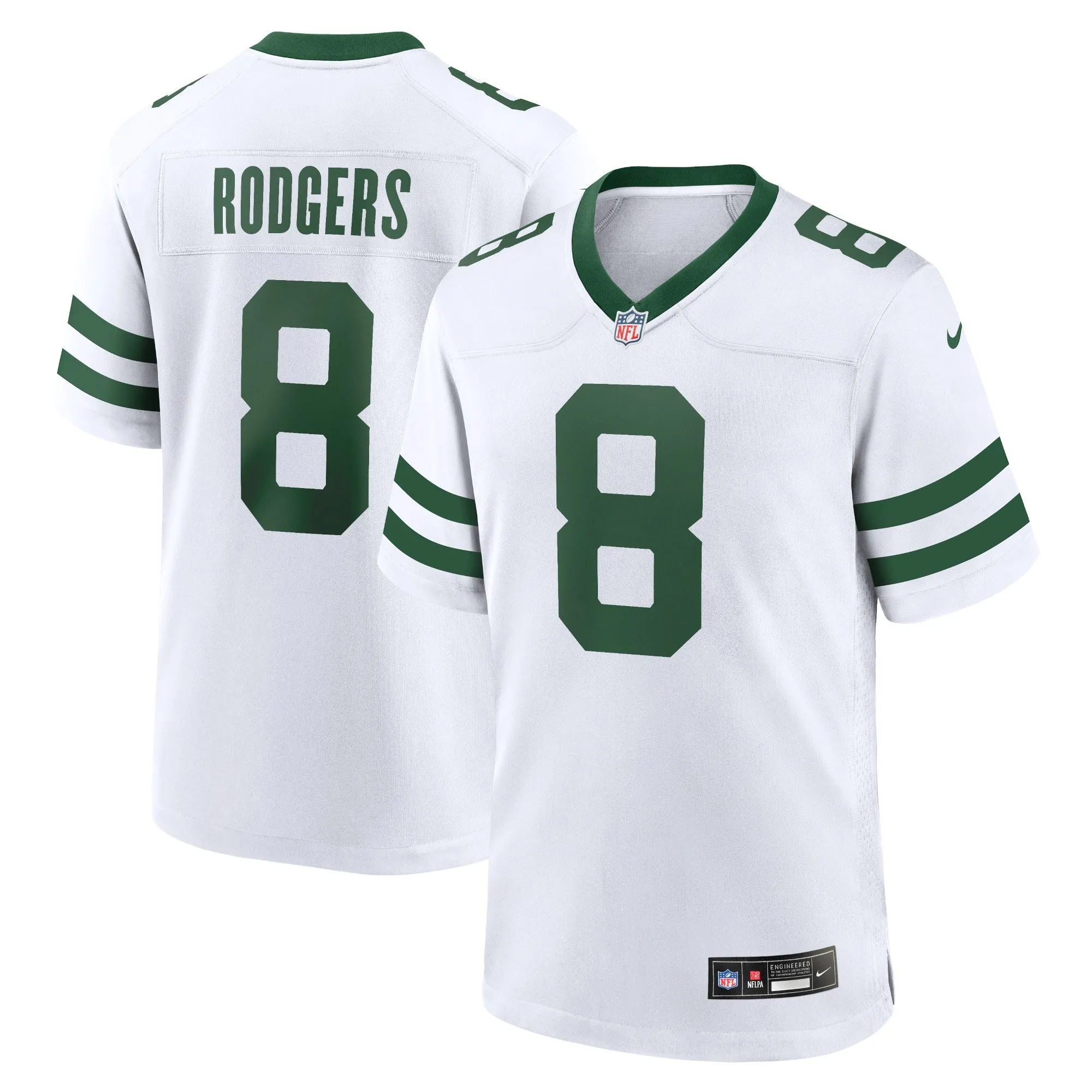 Aaron Rodgers New York Jets  Legacy Player Game Jersey - White