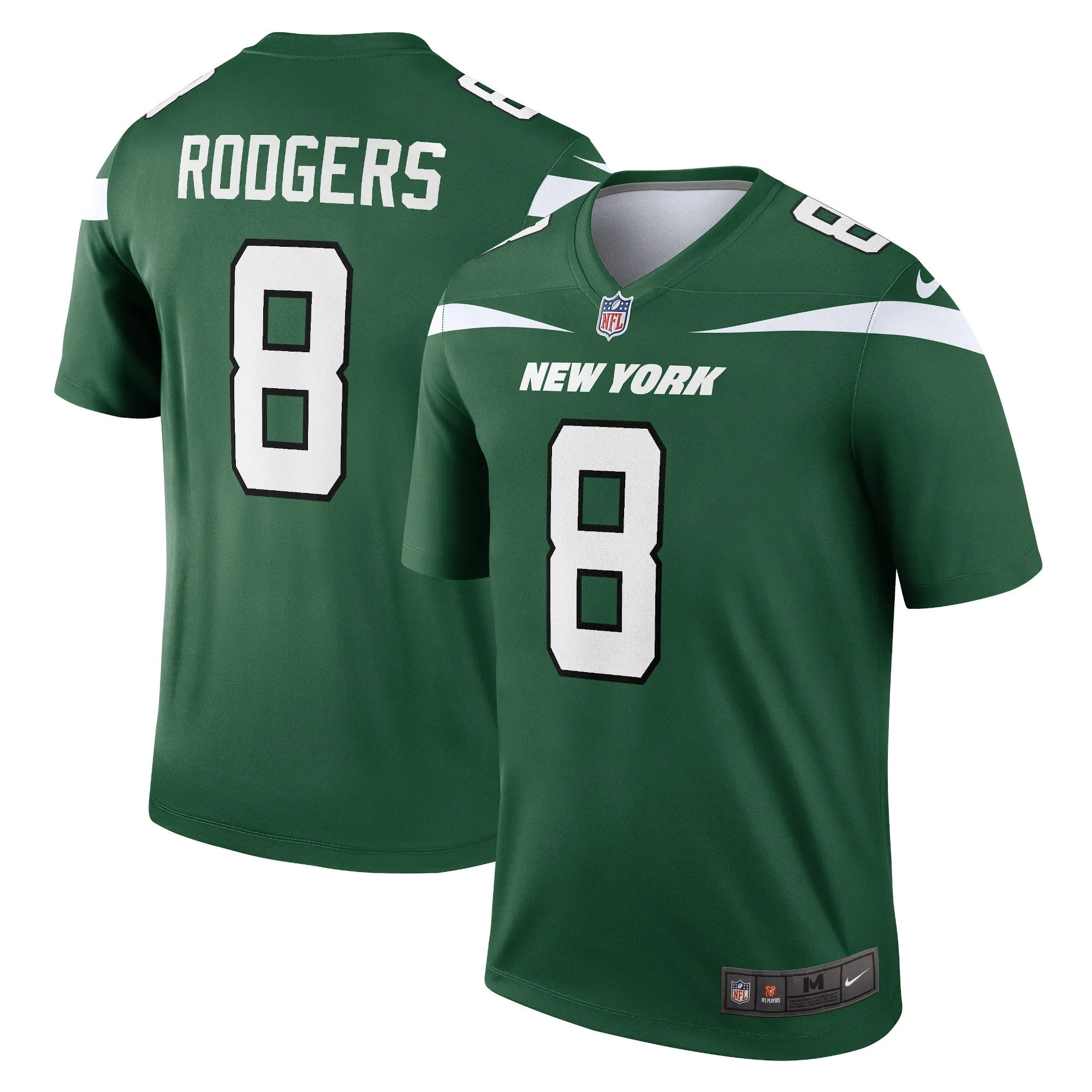 Aaron Rodgers New York Jets  Men's Legend Player Jersey - Gotham Green