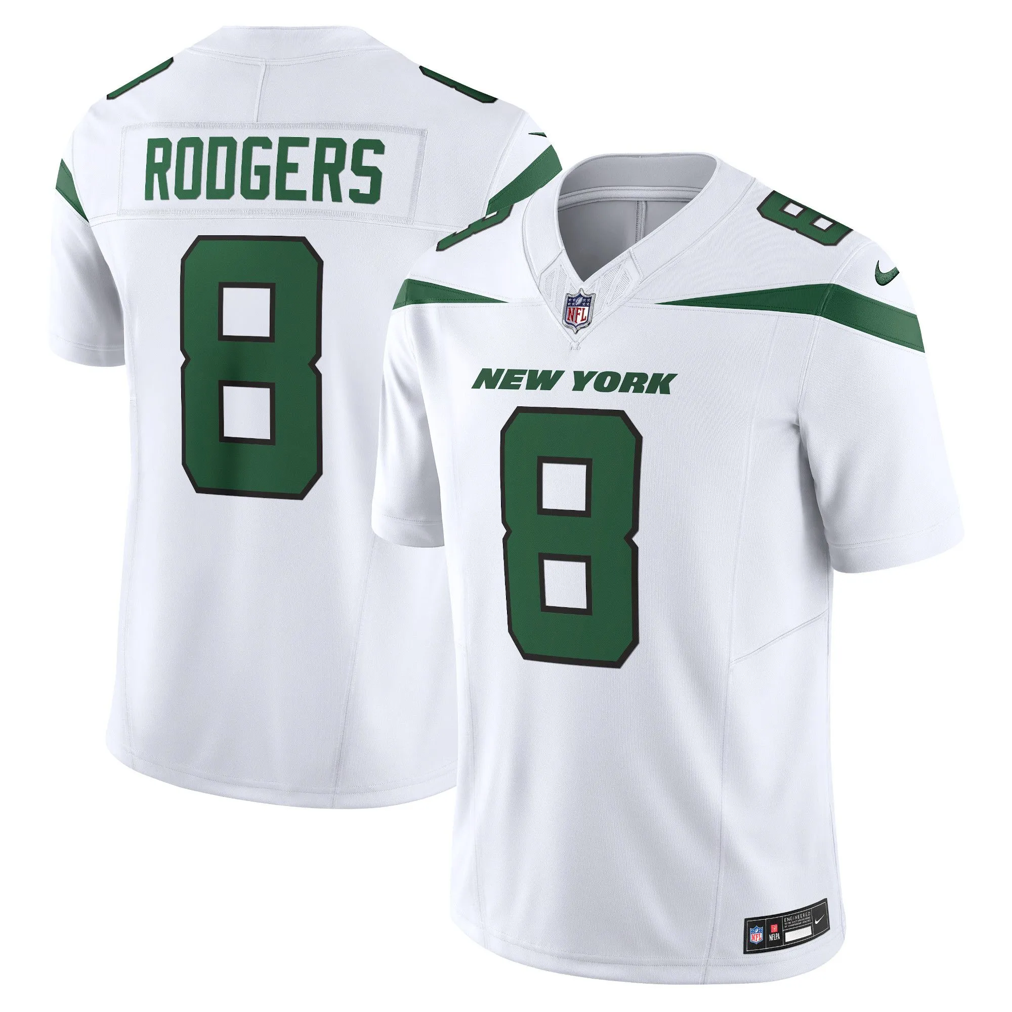 Aaron Rodgers New York Jets  Vapor F.U.S.E. Limited Jersey - Spotlight White