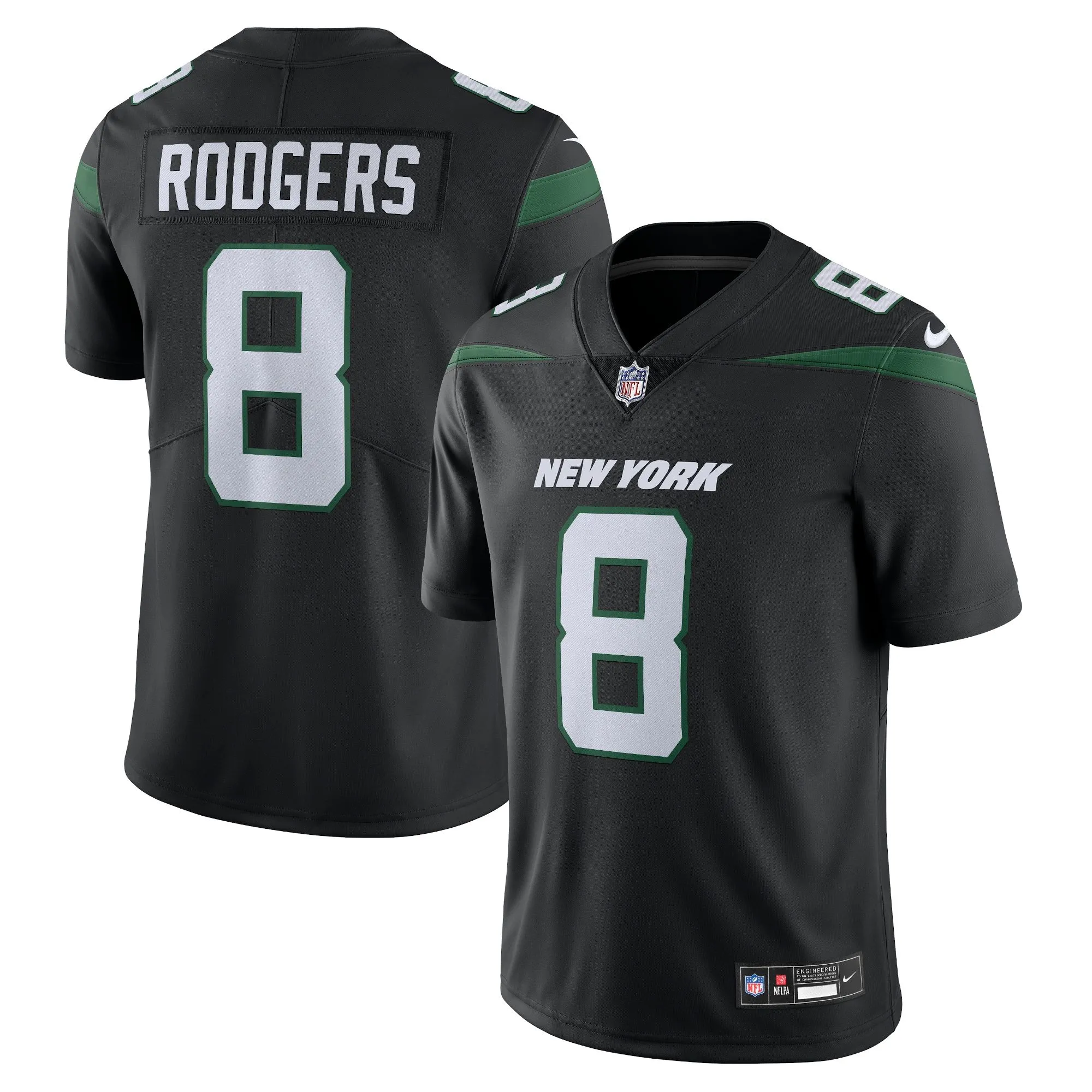 Aaron Rodgers New York Jets   Vapor Untouchable Limited Jersey - Black