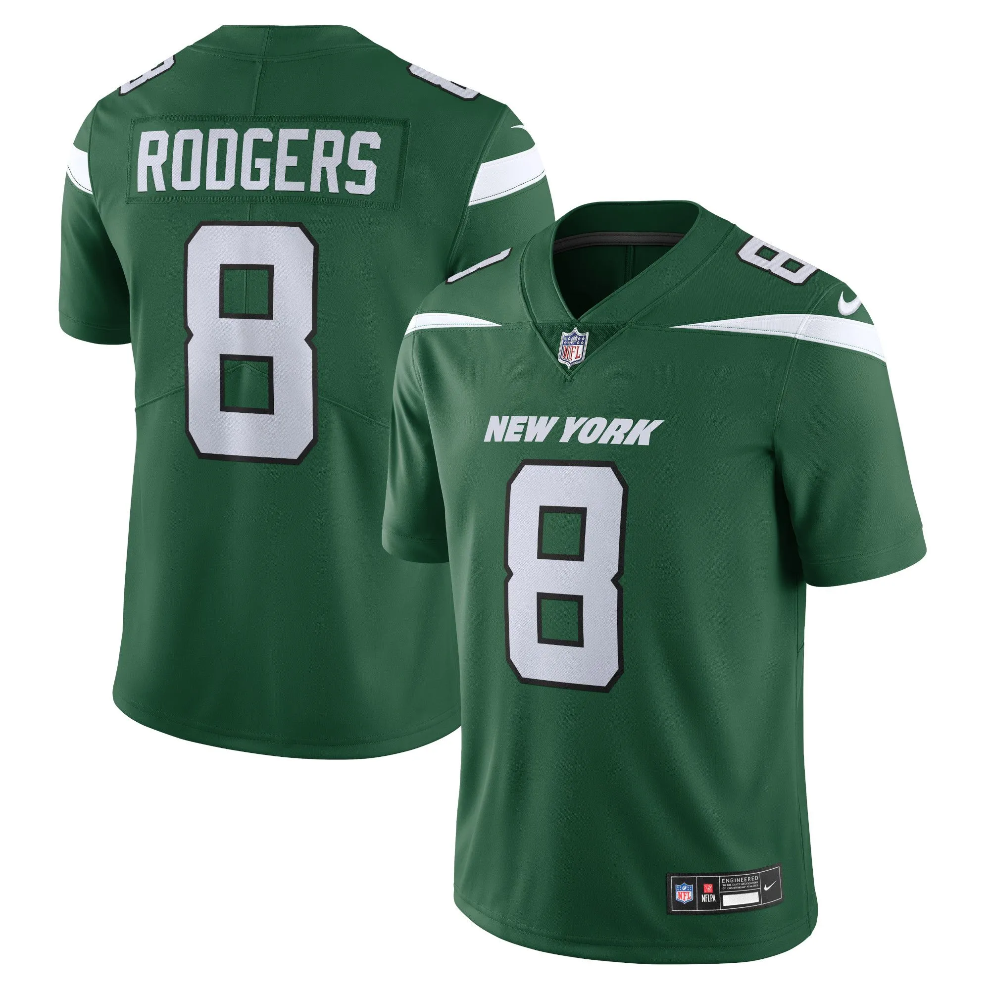 Aaron Rodgers New York Jets  Vapor Untouchable Limited Jersey - Gotham Green