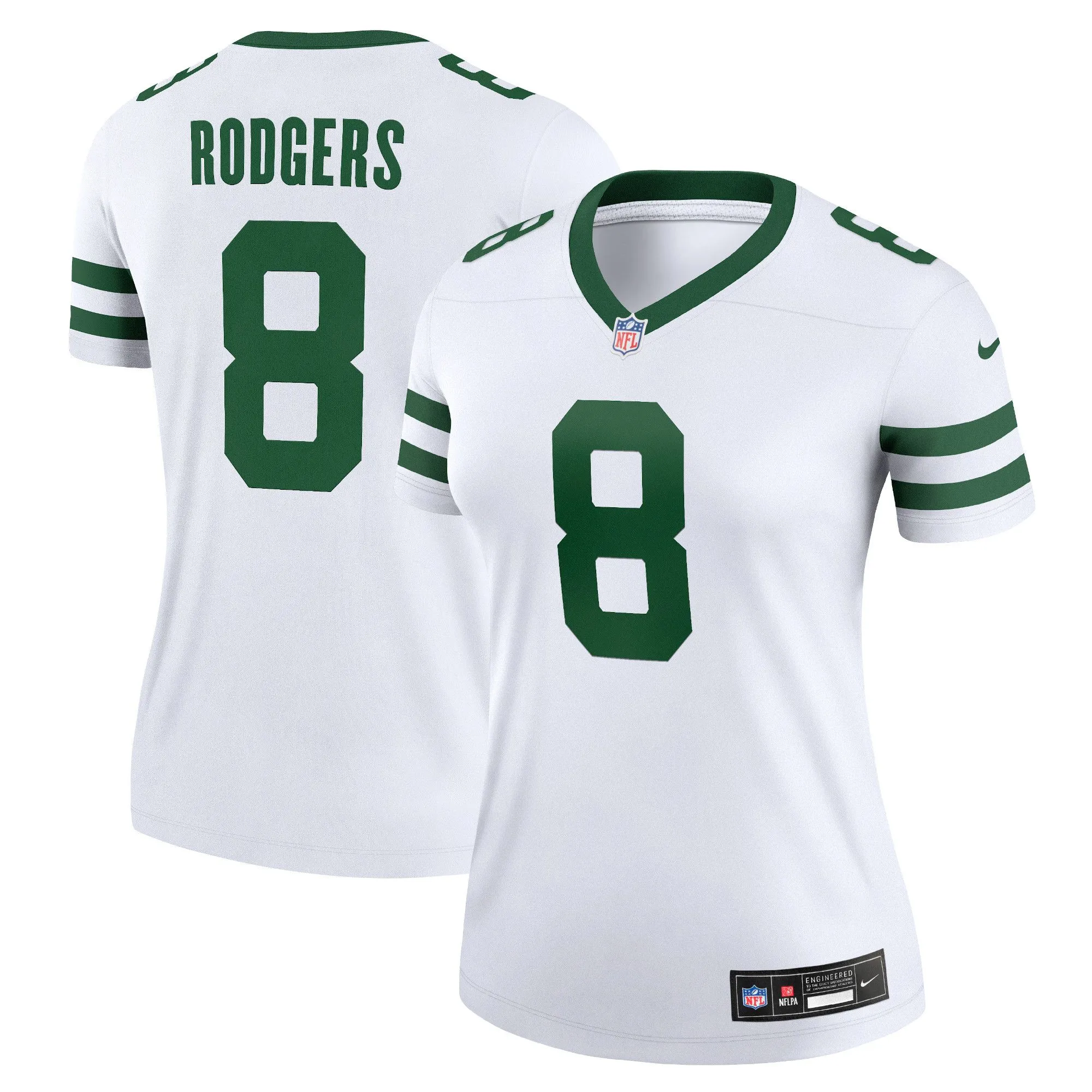 Aaron Rodgers New York Jets  Women's Alternate Legend Player Jersey - Spotlight White