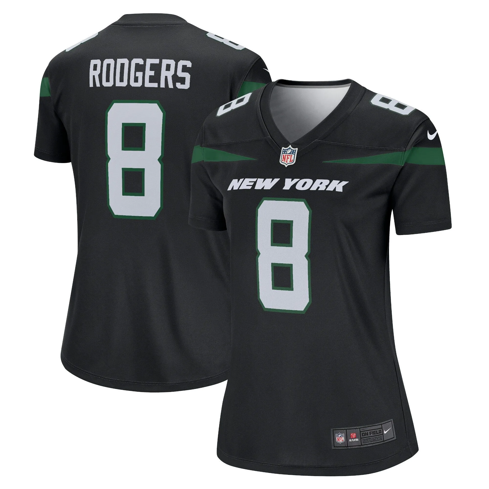 Aaron Rodgers New York Jets  Women's Alternate Legend Player Jersey - Stealth Black