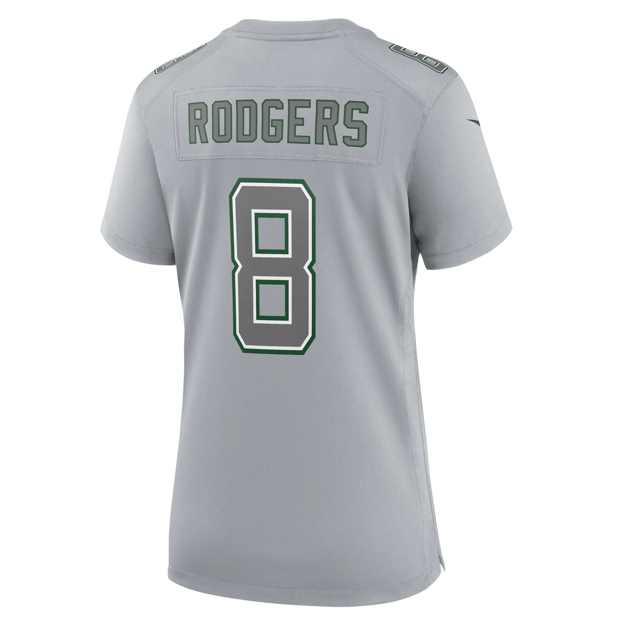 Aaron Rodgers New York Jets  Women's Atmosphere Fashion Game Jersey - Heather Gray