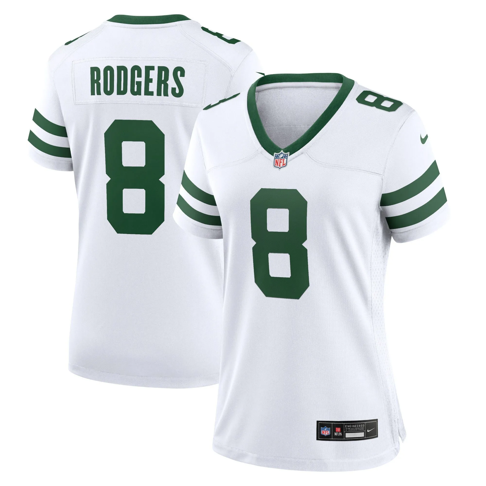 Aaron Rodgers New York Jets  Women's Player Jersey - White