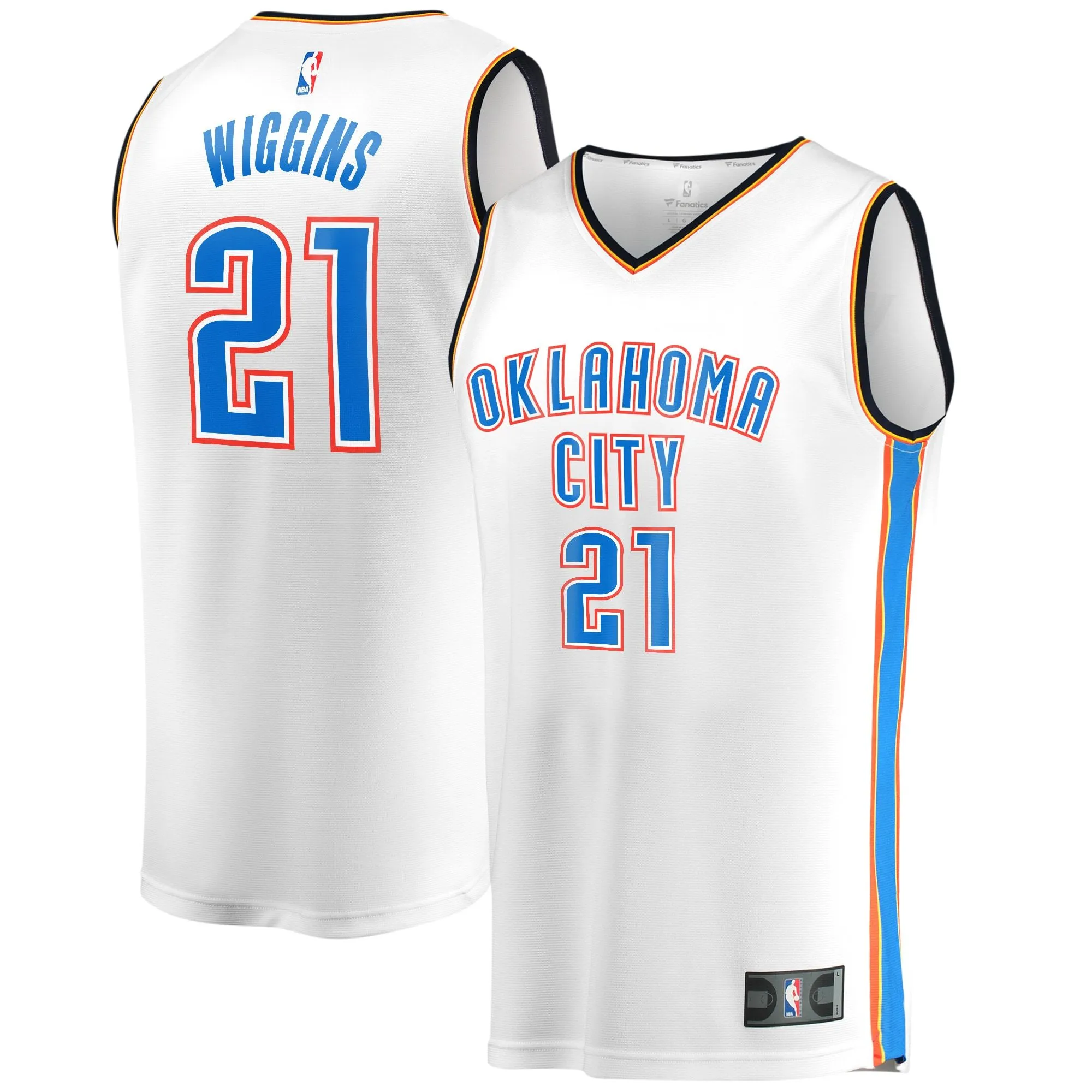 Aaron Wiggins Oklahoma City Thunder Fanatics Branded Fast Break Player Jersey - Association Edition - White