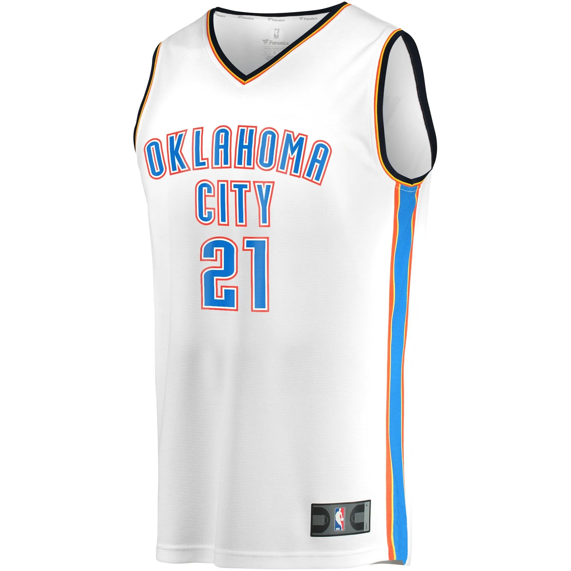 Aaron Wiggins Oklahoma City Thunder Fanatics Branded Youth Fast Break Player Jersey - Association Edition - White