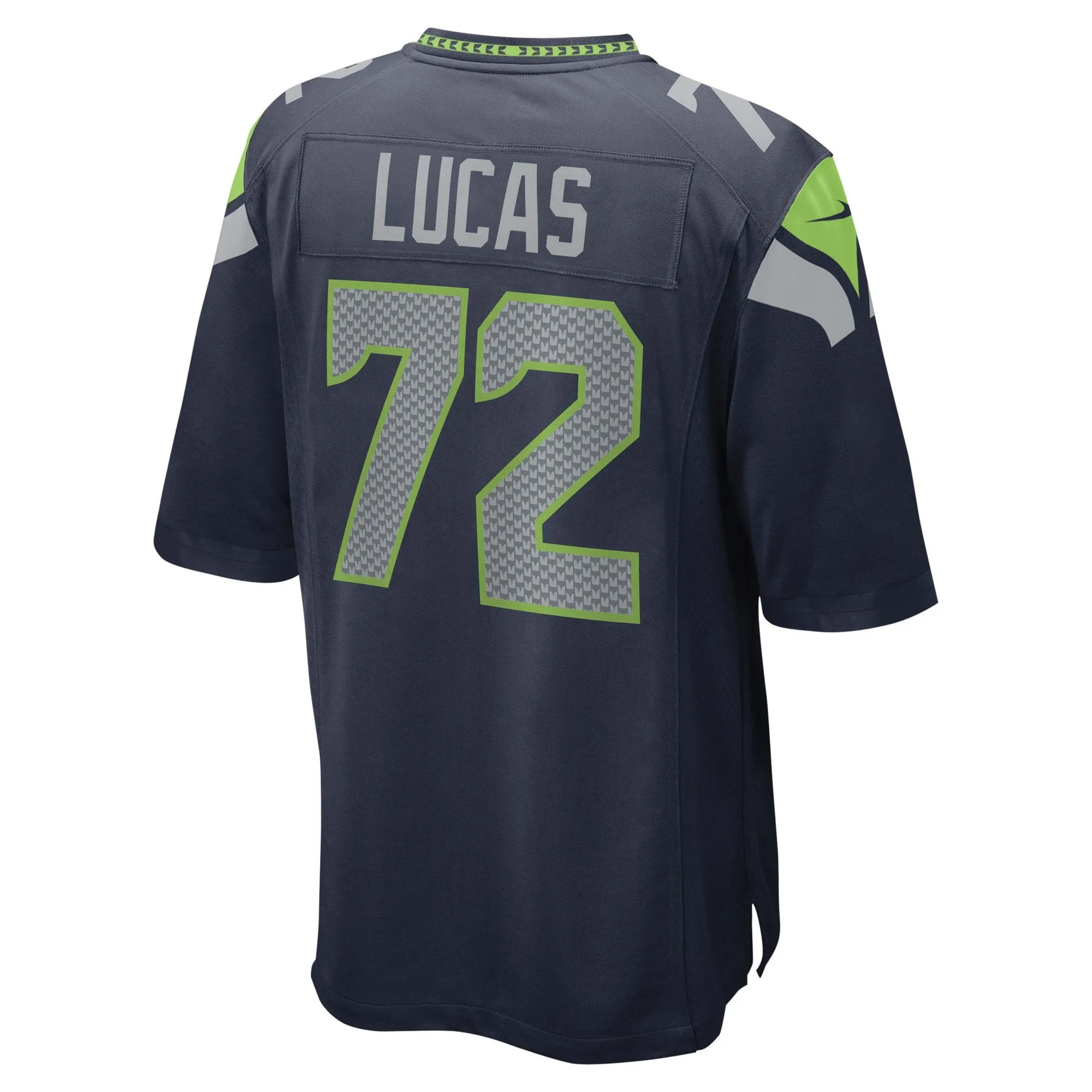 Abraham Lucas Seattle Seahawks  Game Player Jersey - College Navy