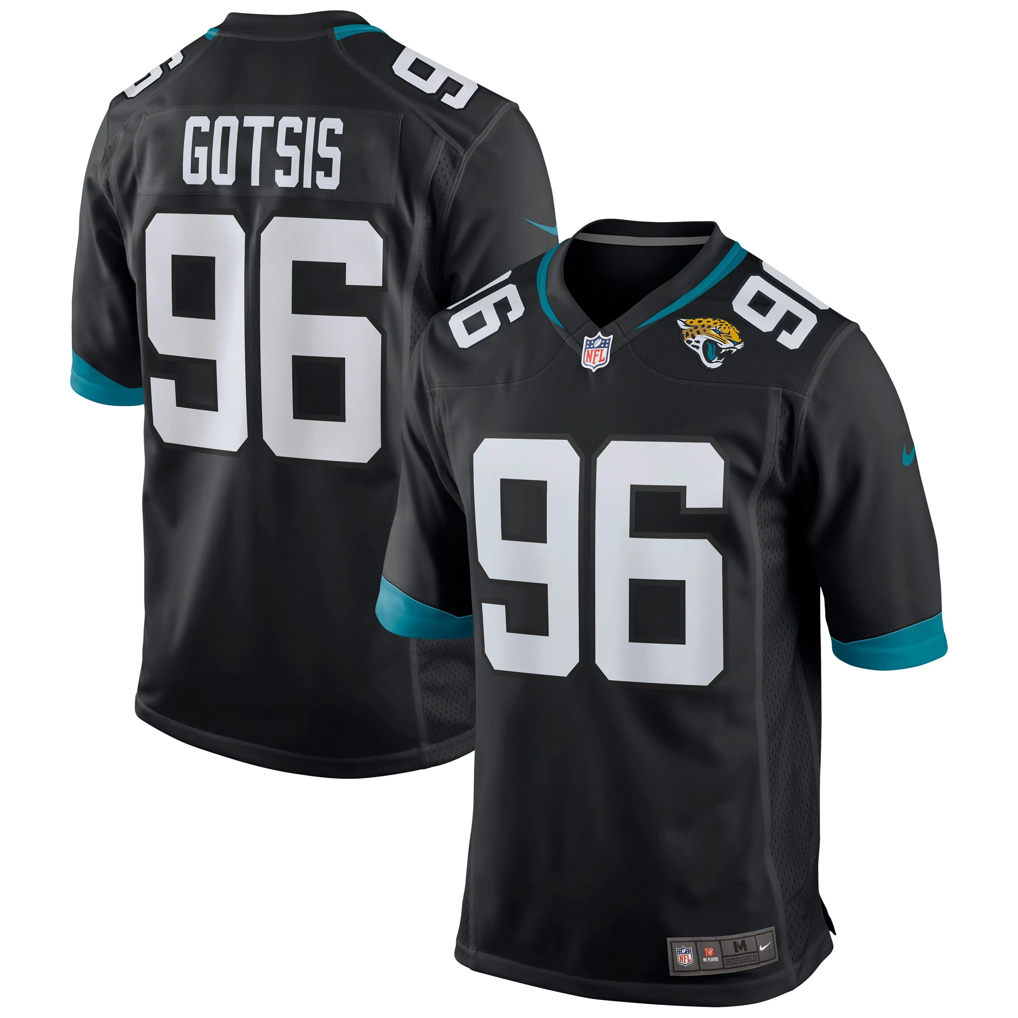 Adam Gotsis Jacksonville Jaguars  Game Jersey - Black