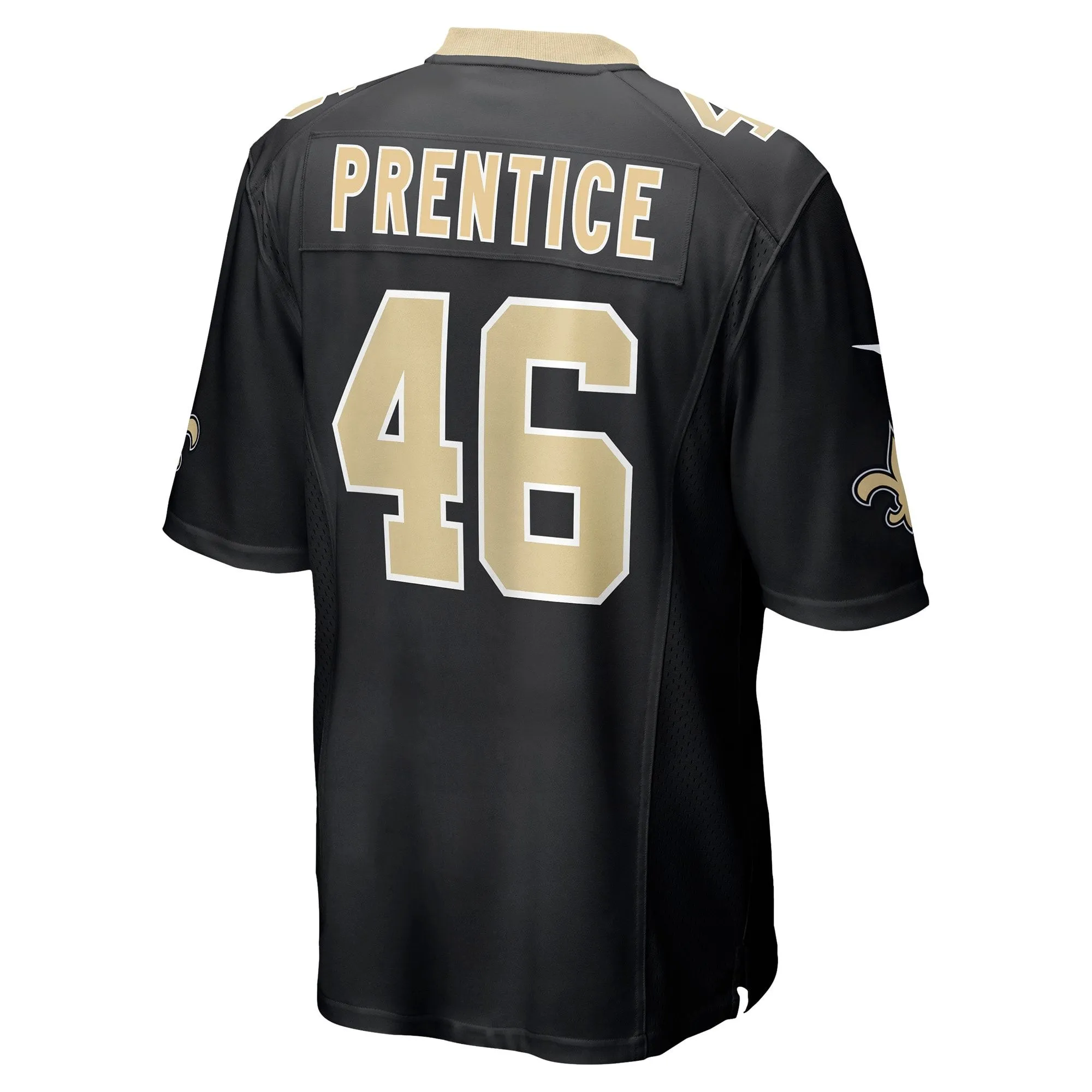 Adam Prentice New Orleans Saints  Game Player Jersey - Black