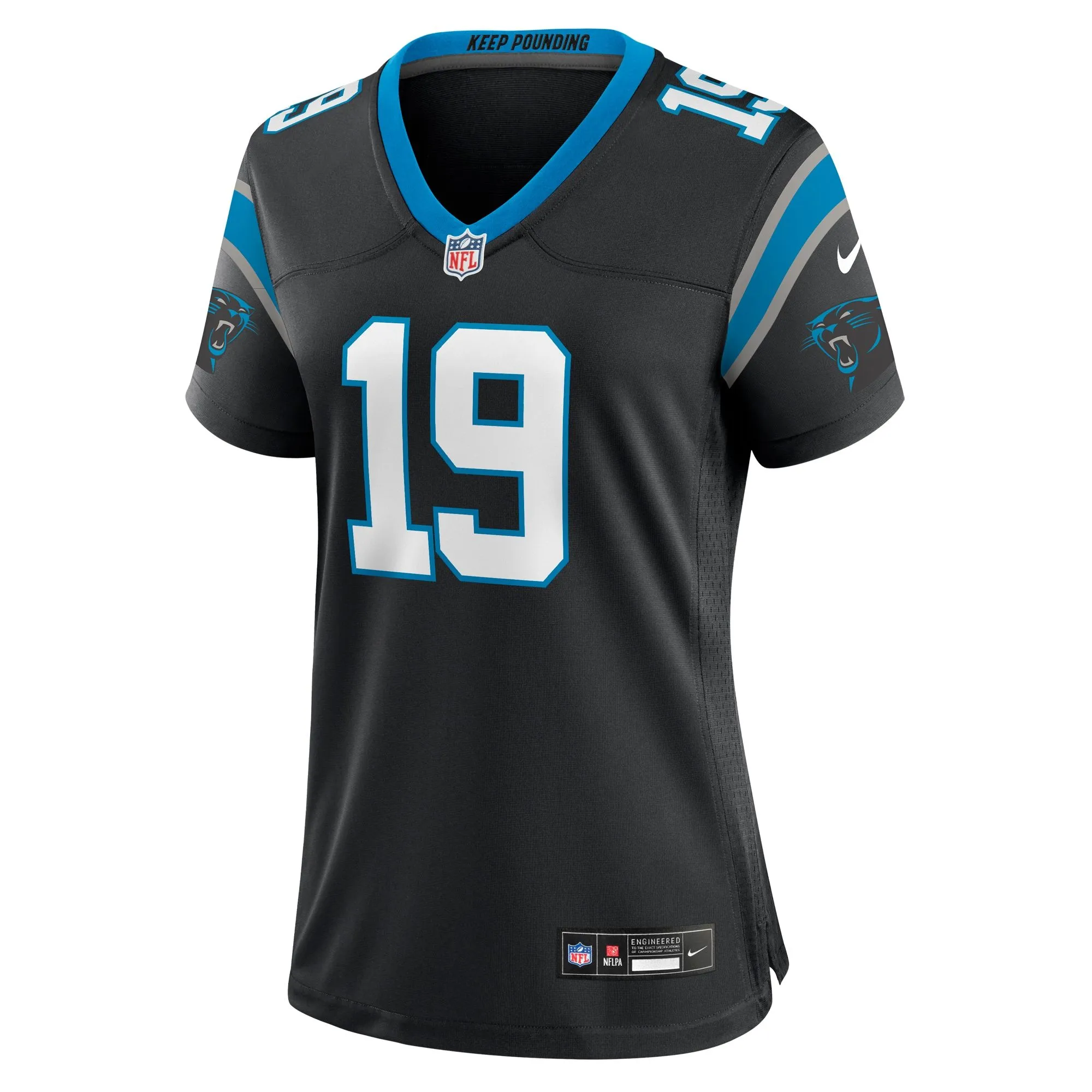 Adam Thielen Carolina Panthers  Women's Team Game Jersey - Black