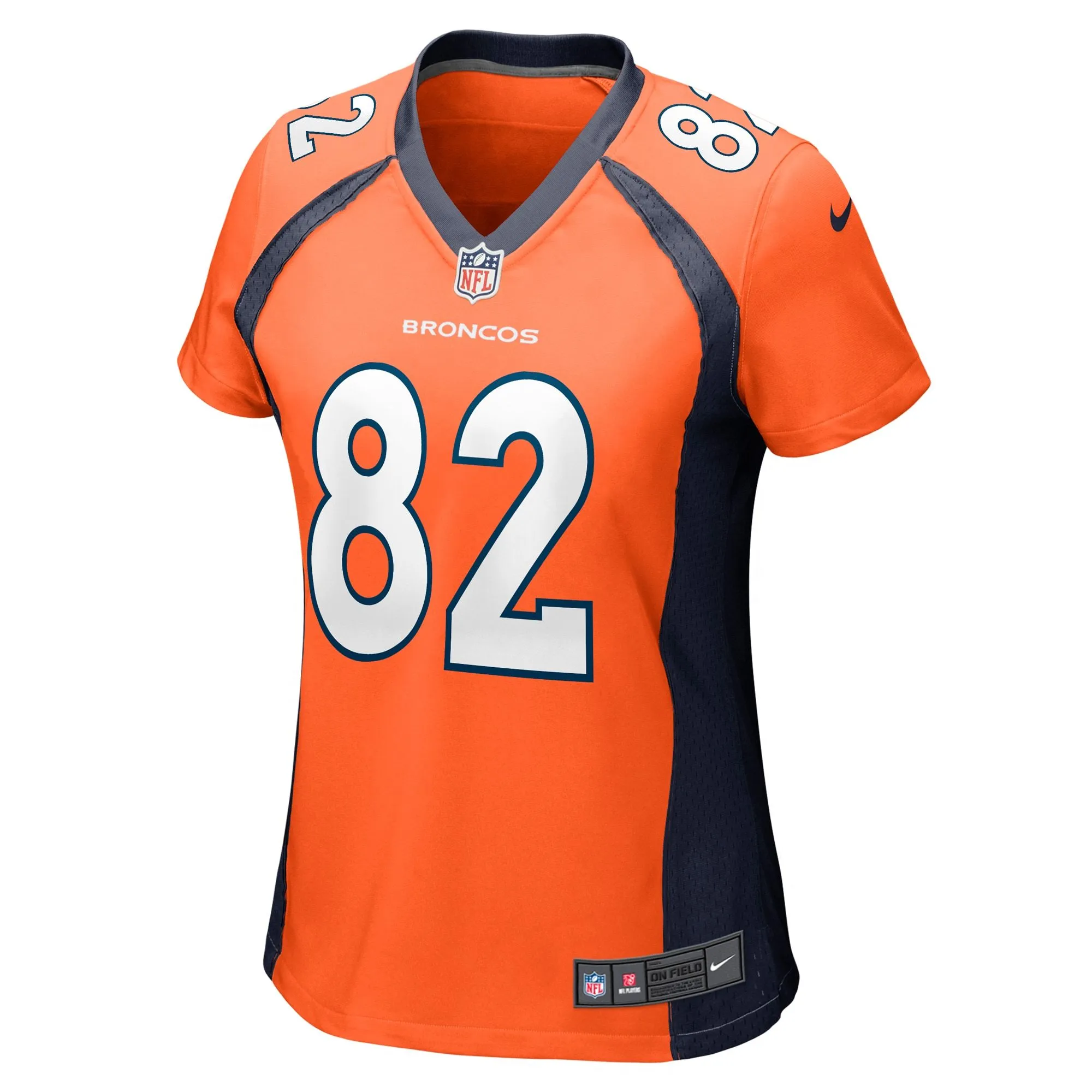 Adam Trautman Denver Broncos  Women's Team Game Jersey - Orange