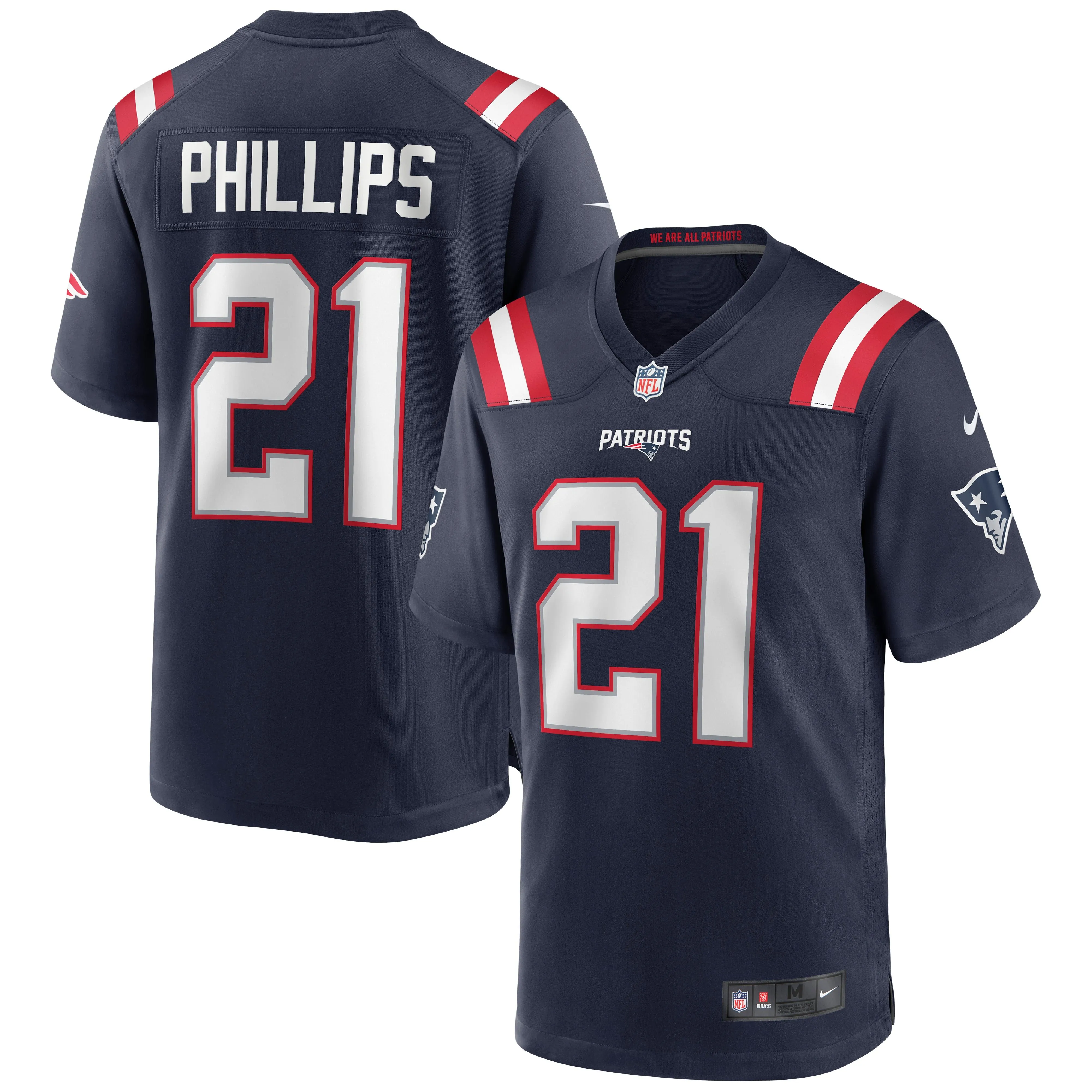 Adrian Phillips New England Patriots  Game Jersey - Navy