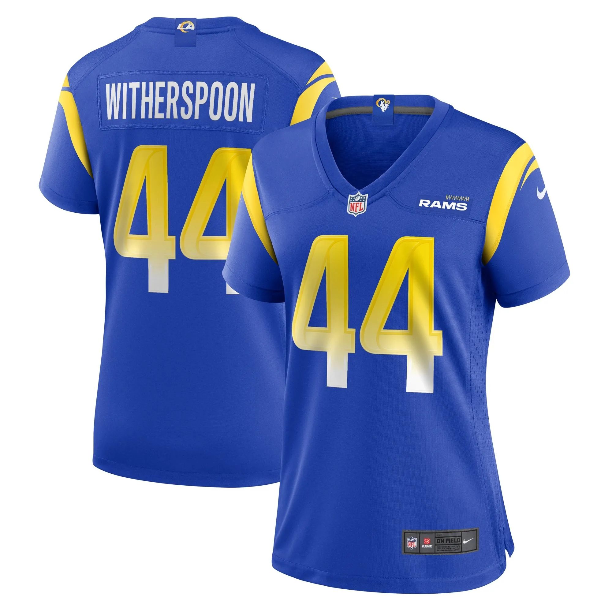 Ahkello Witherspoon Los Angeles Rams  Women's  Game Jersey -  Royal