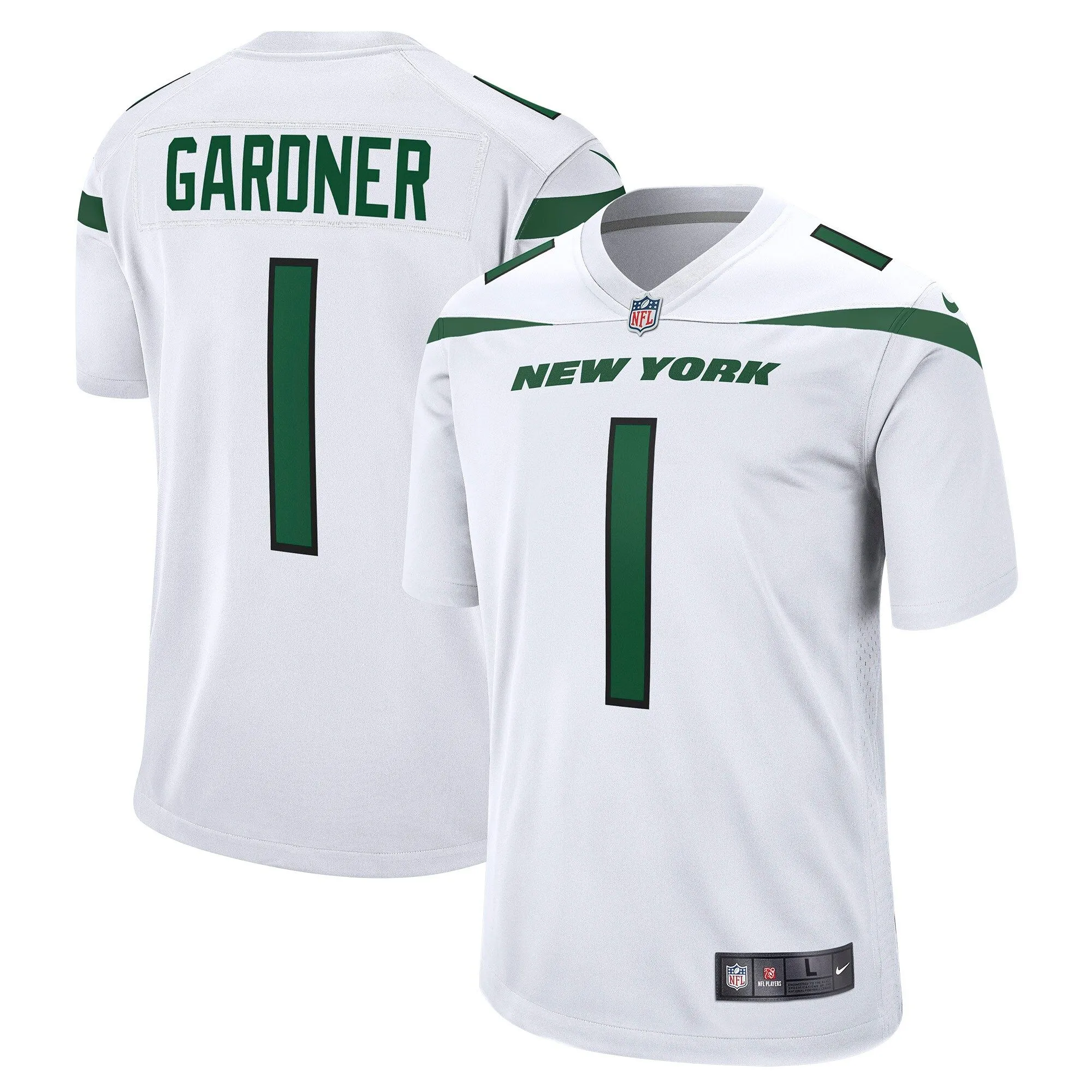 Ahmad Sauce Gardner New York Jets  Player Game Jersey - White