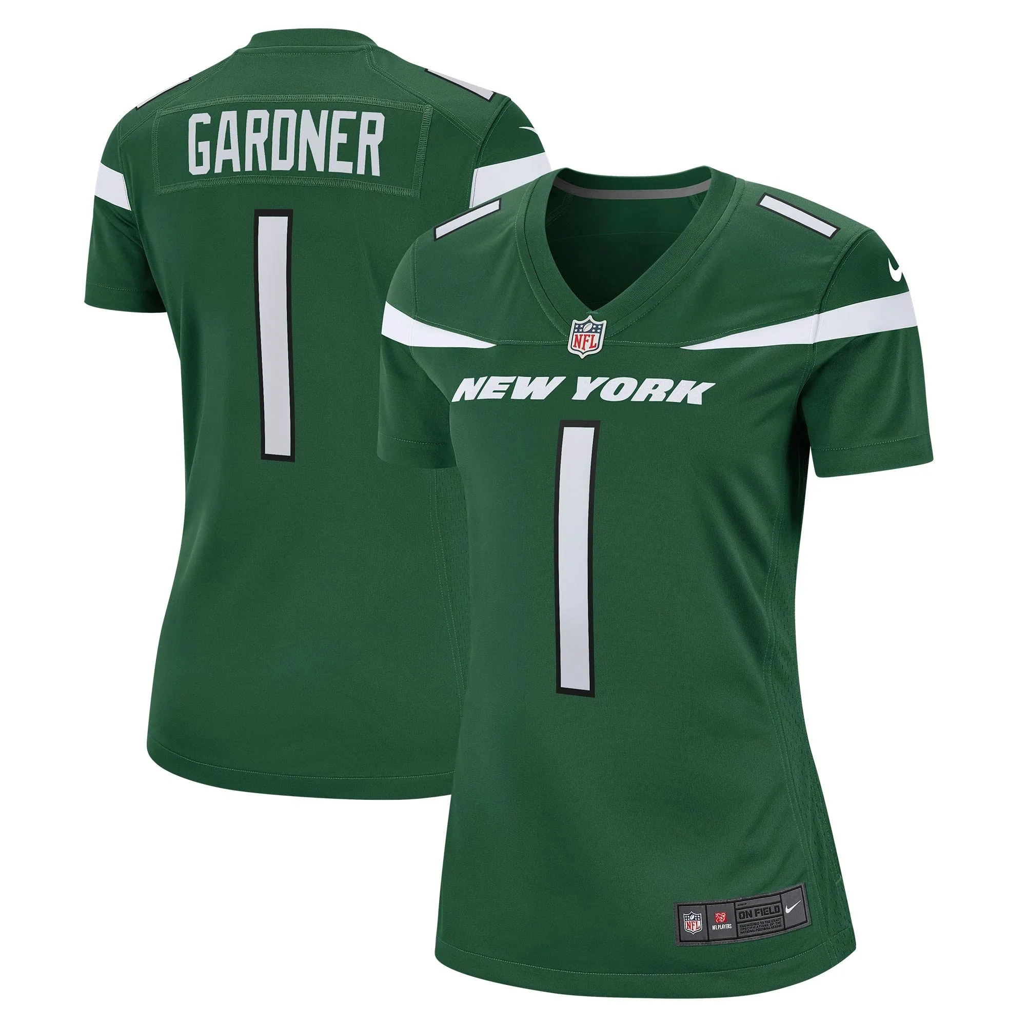 Ahmad Sauce Gardner New York Jets  Women's Player Jersey - Green