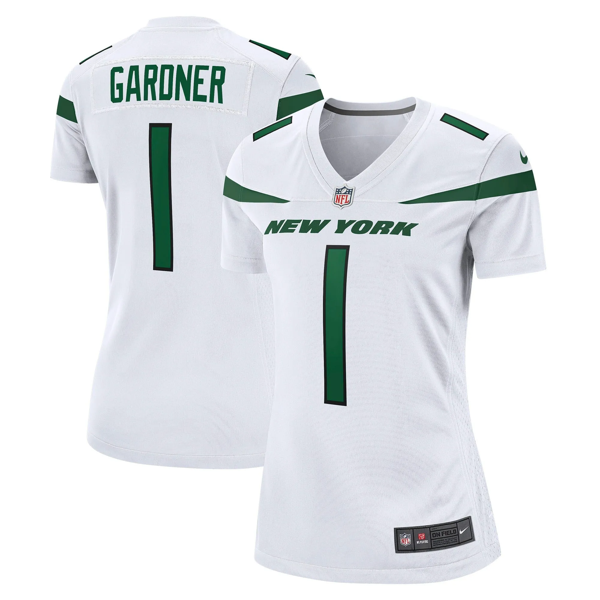 Ahmad Sauce Gardner New York Jets  Women's Player Jersey - White