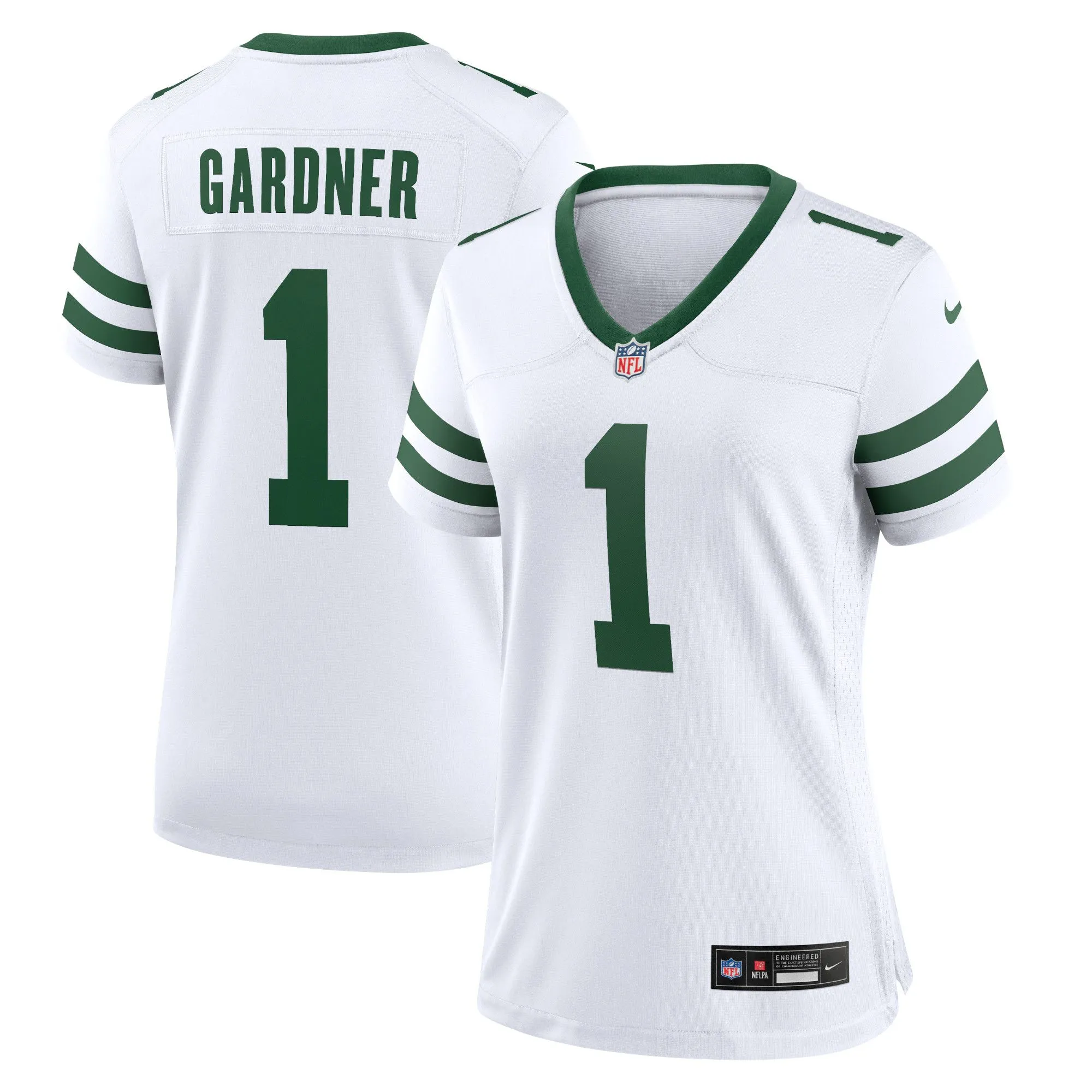 Ahmad Sauce Gardner New York Jets  Women's Player Jersey - White