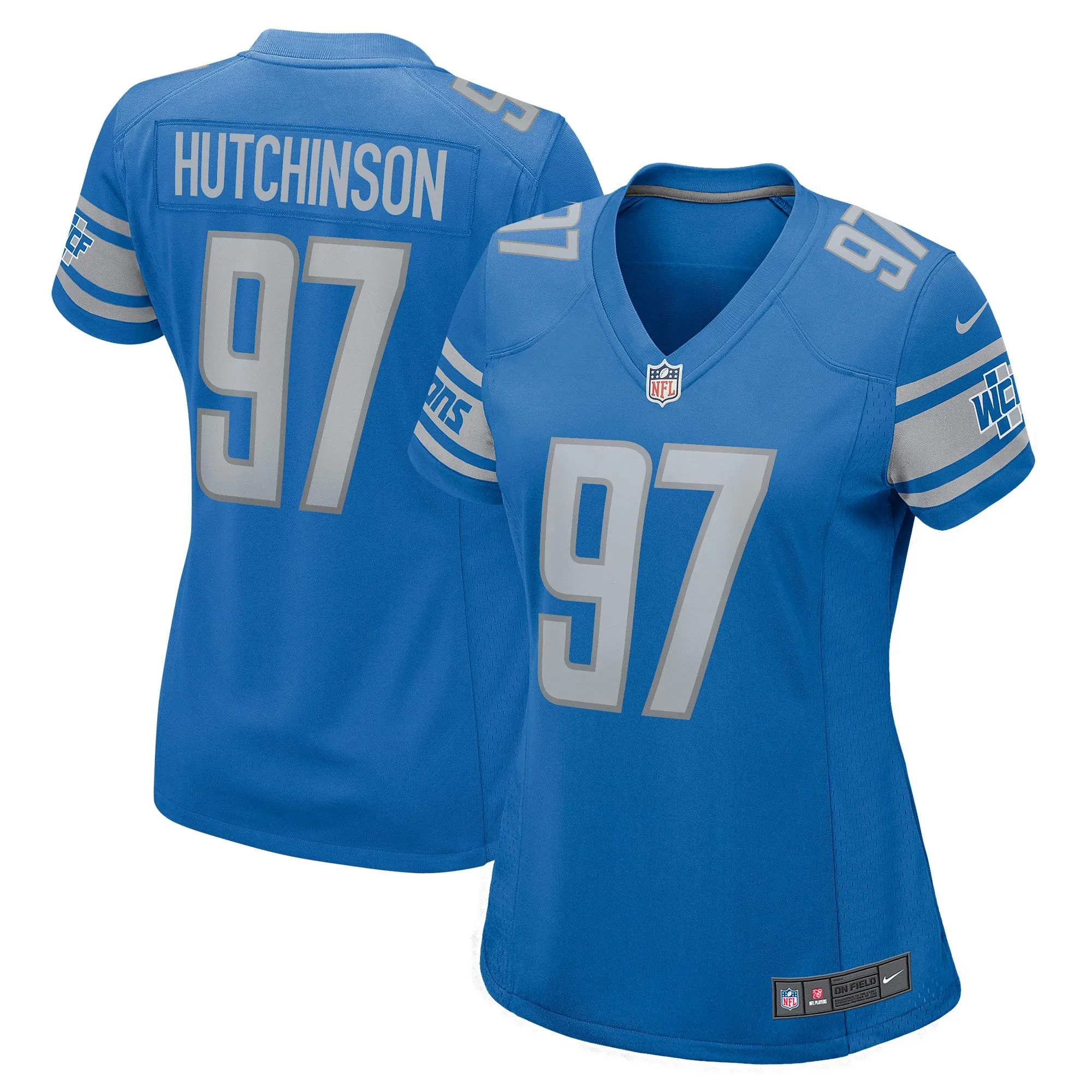 Aidan Hutchinson Detroit Lions  Women's Game Jersey - Blue