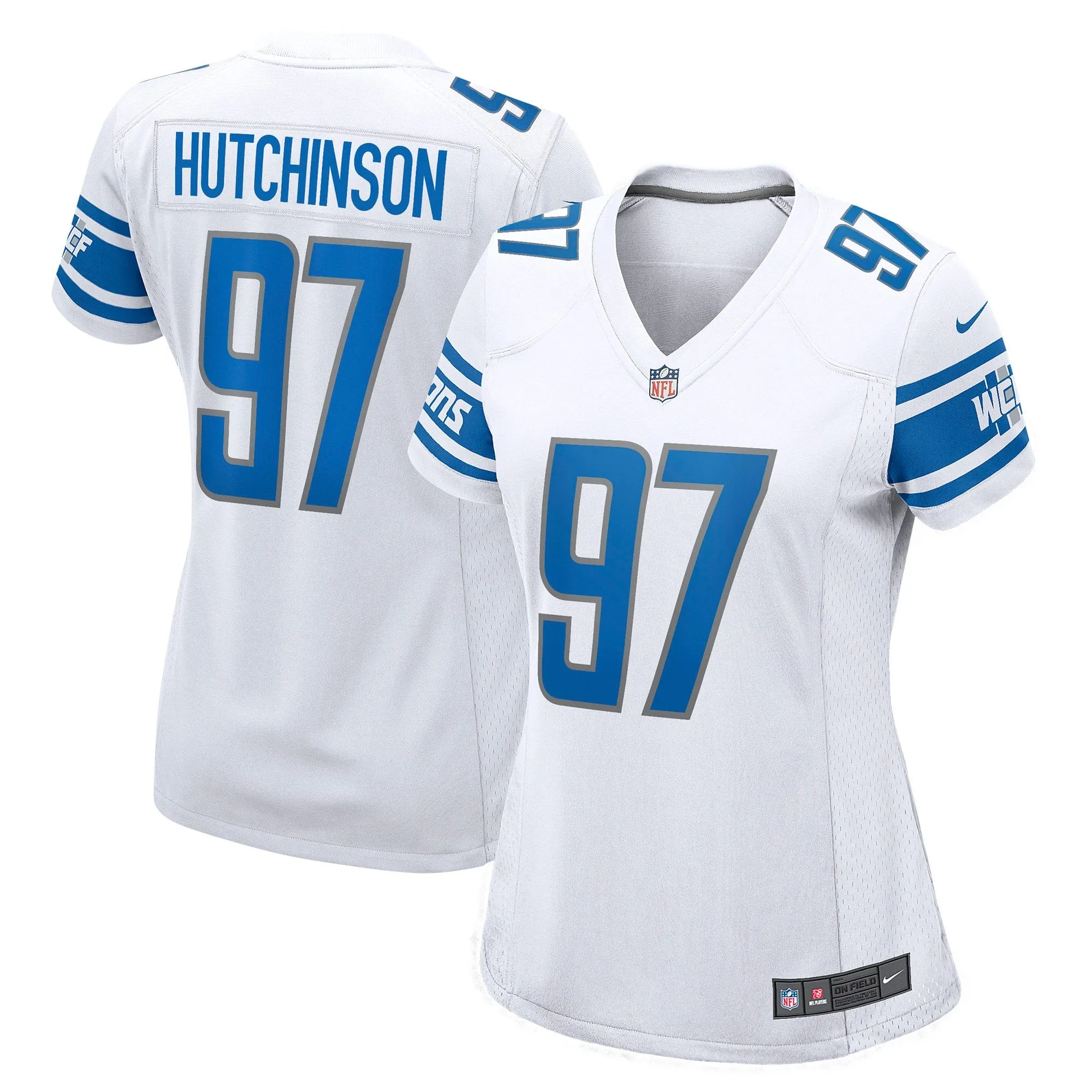 Aidan Hutchinson Detroit Lions  Women's Player Jersey - White