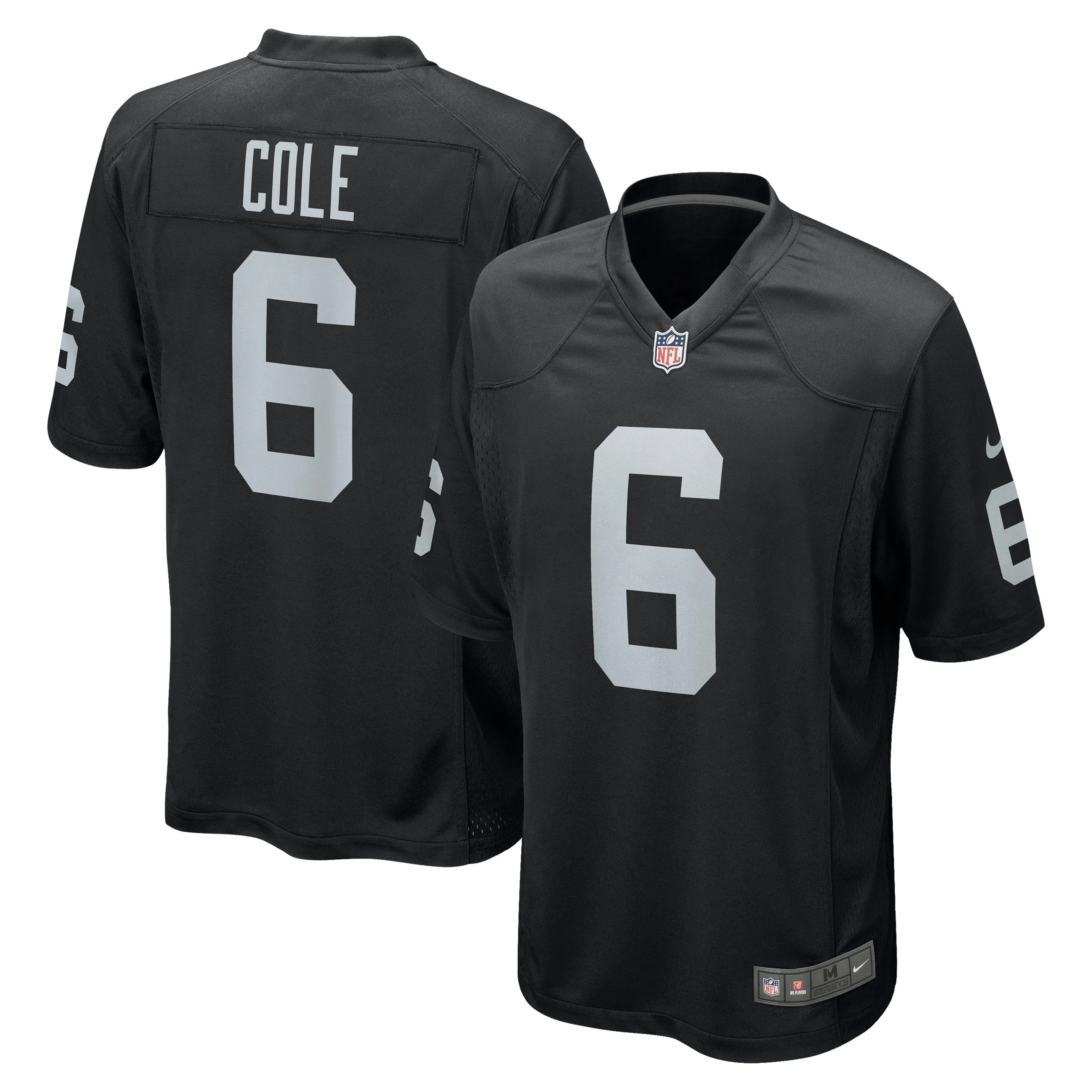 AJ Cole Las Vegas Raiders  Game Jersey - Black