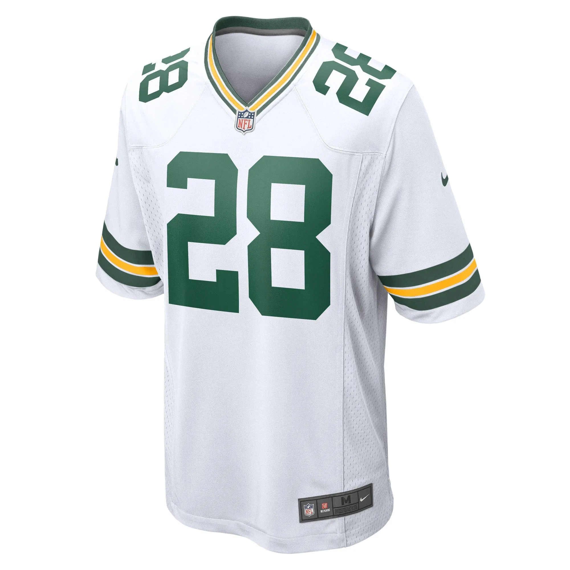 AJ Dillon Green Bay Packers  Game Player Jersey - White